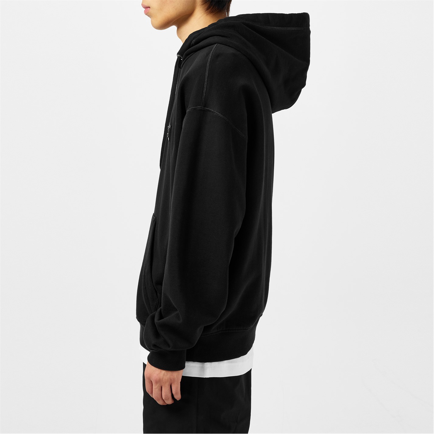 DOLCE AND GABBANA | Men's Cotton Plate Hoodie | Men | Black