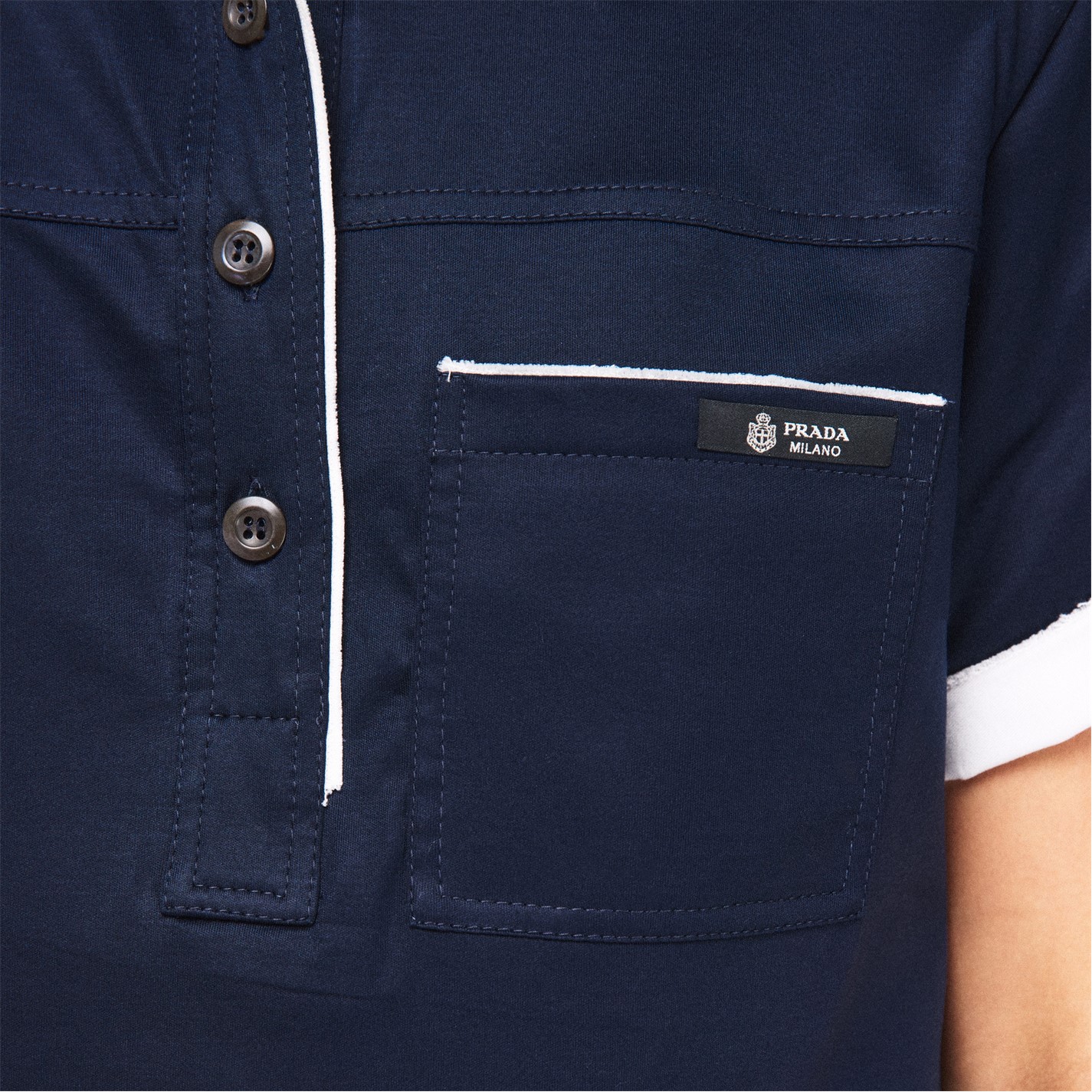 PRADA | Women's Short Sleeve Polo Shirt | Women | Bleu | Flannels