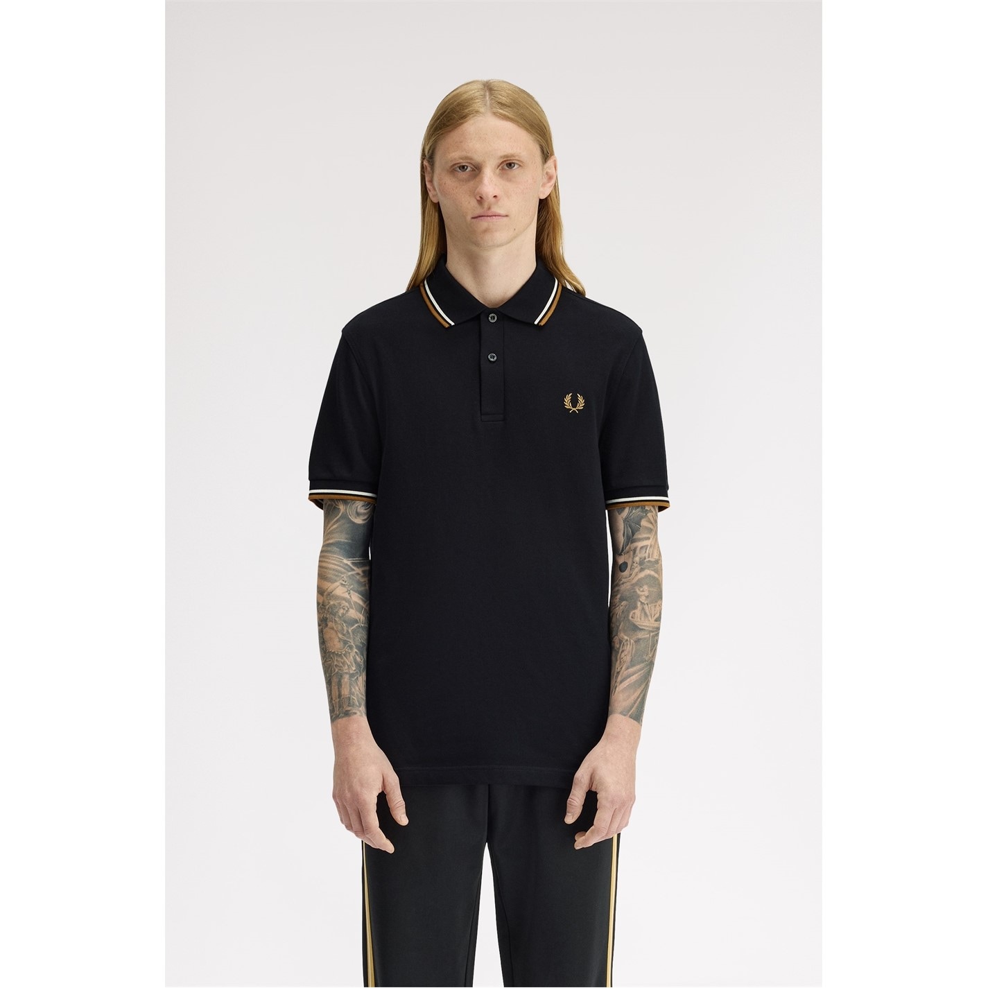 【FRED PERRY】Ls Twin Tipped Polo Shirt Fred Perry Twin Tipped Polo Shirt на PRM