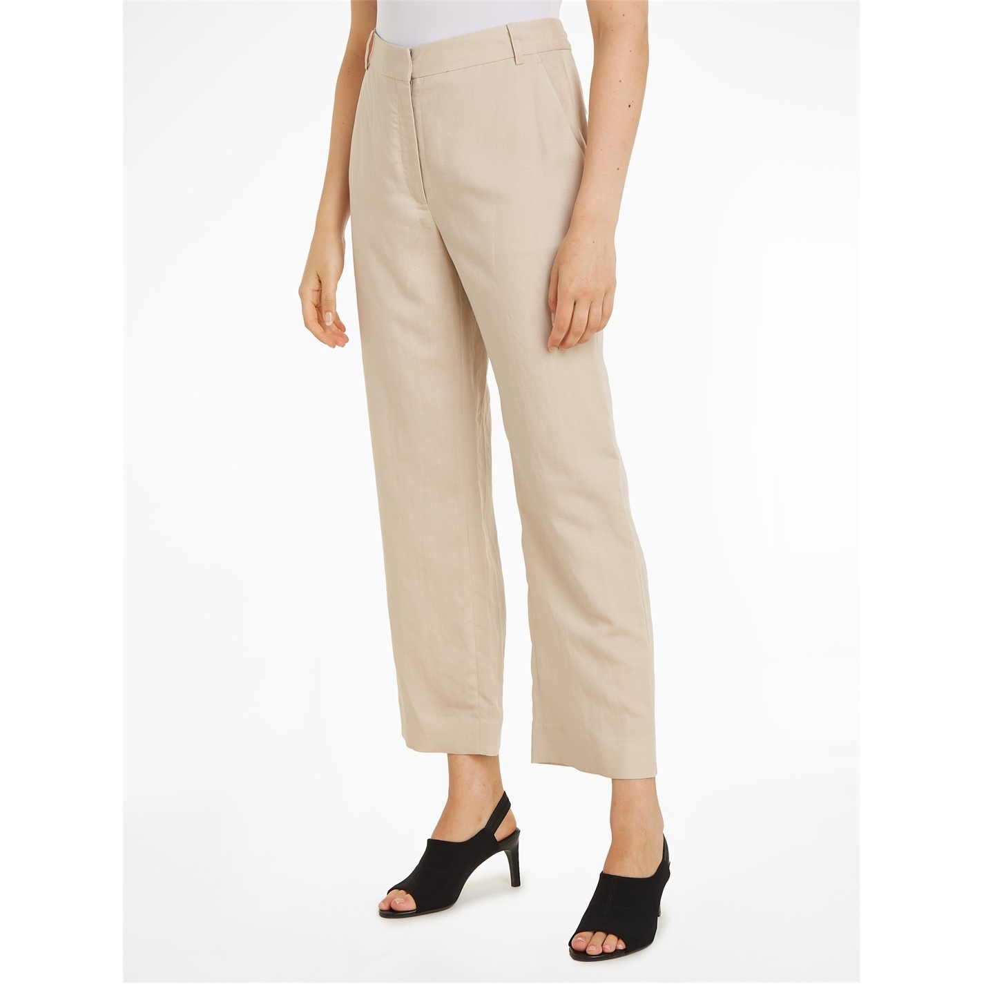 CALVIN KLEIN | Linen Trousers | Women | Peyote | Flannels