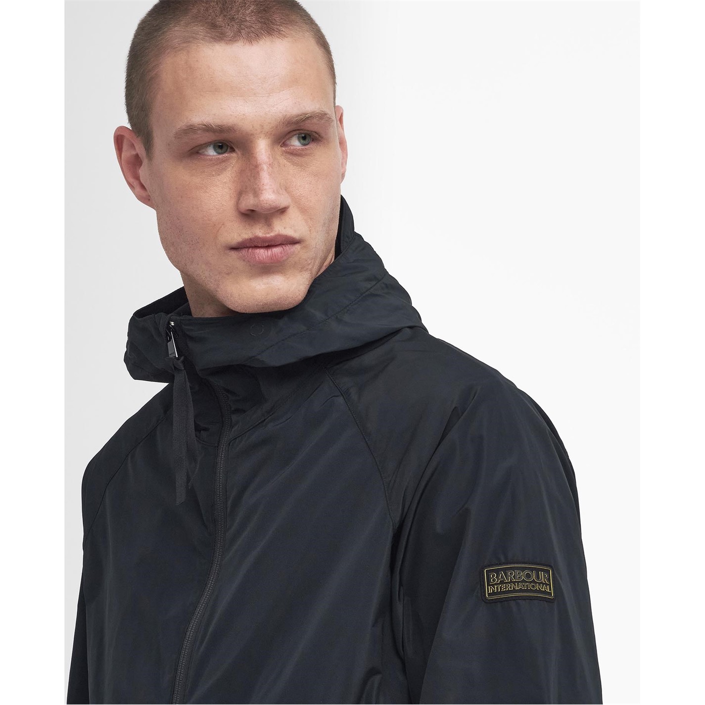 Barbour International | Men's Porter Showerproof Hooded Long Sleeve ...