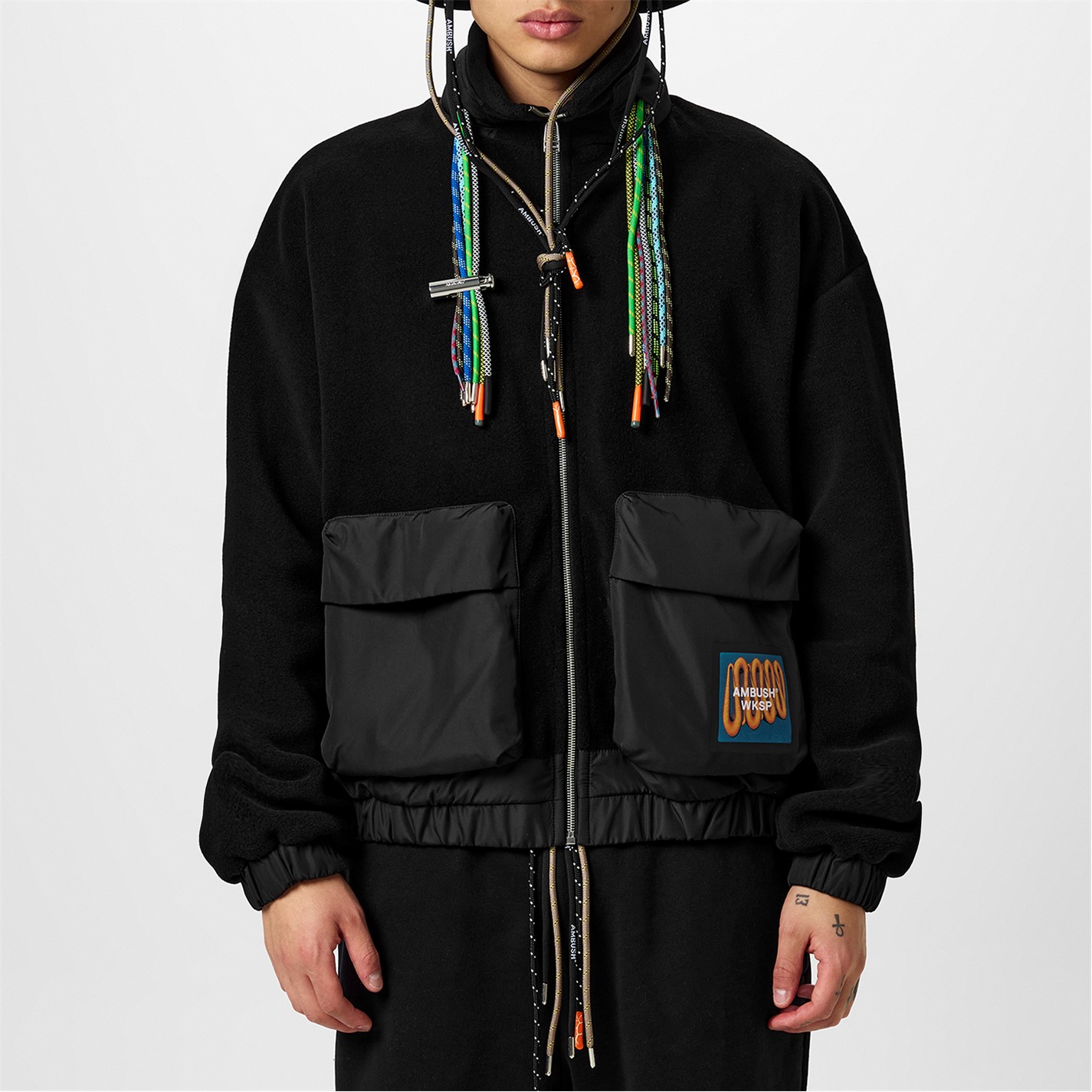 AMBUSH 持ち運び フリースジップトップ