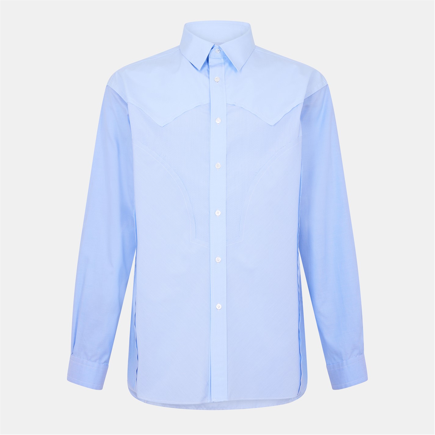 MAISON MARGIELA | Men's Long Sleeve Plain Shirt | Men | Ciel Blue