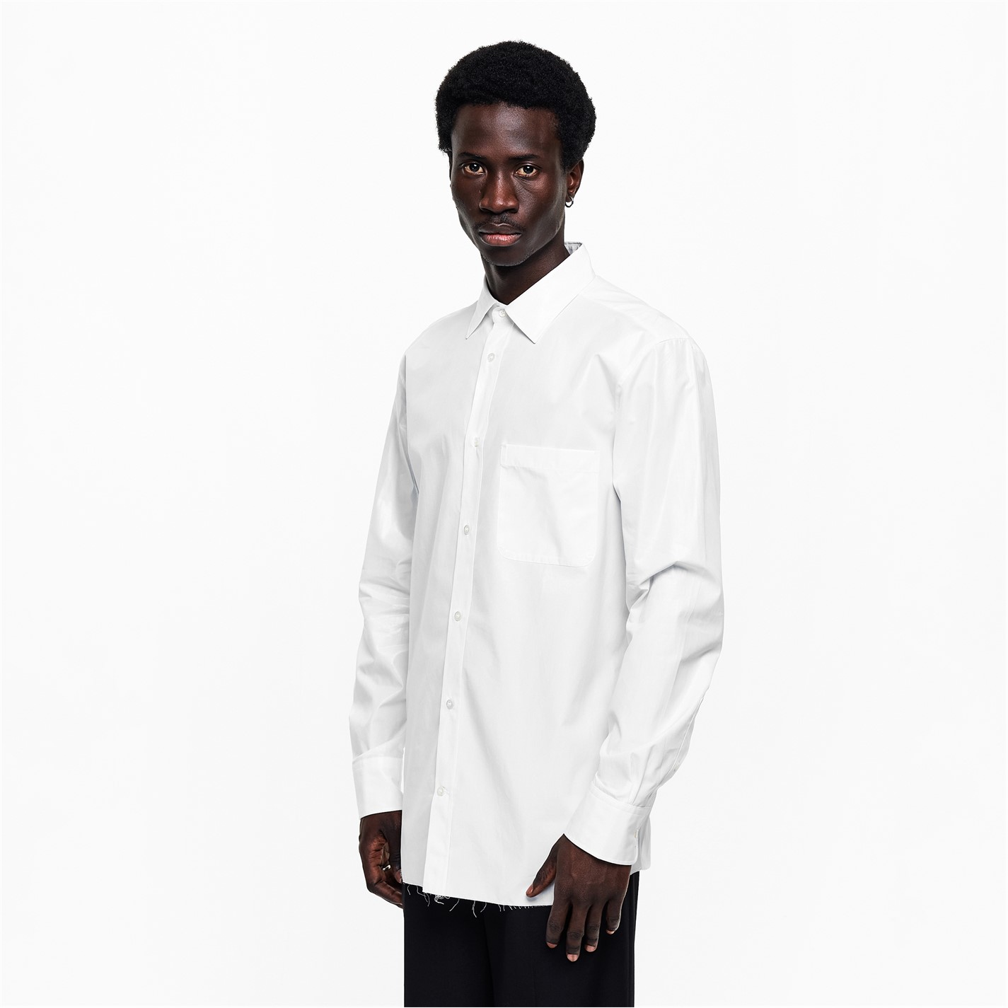MAISON MARGIELA | Men's Cotton Long Sleeve Oxford Shirt | Men
