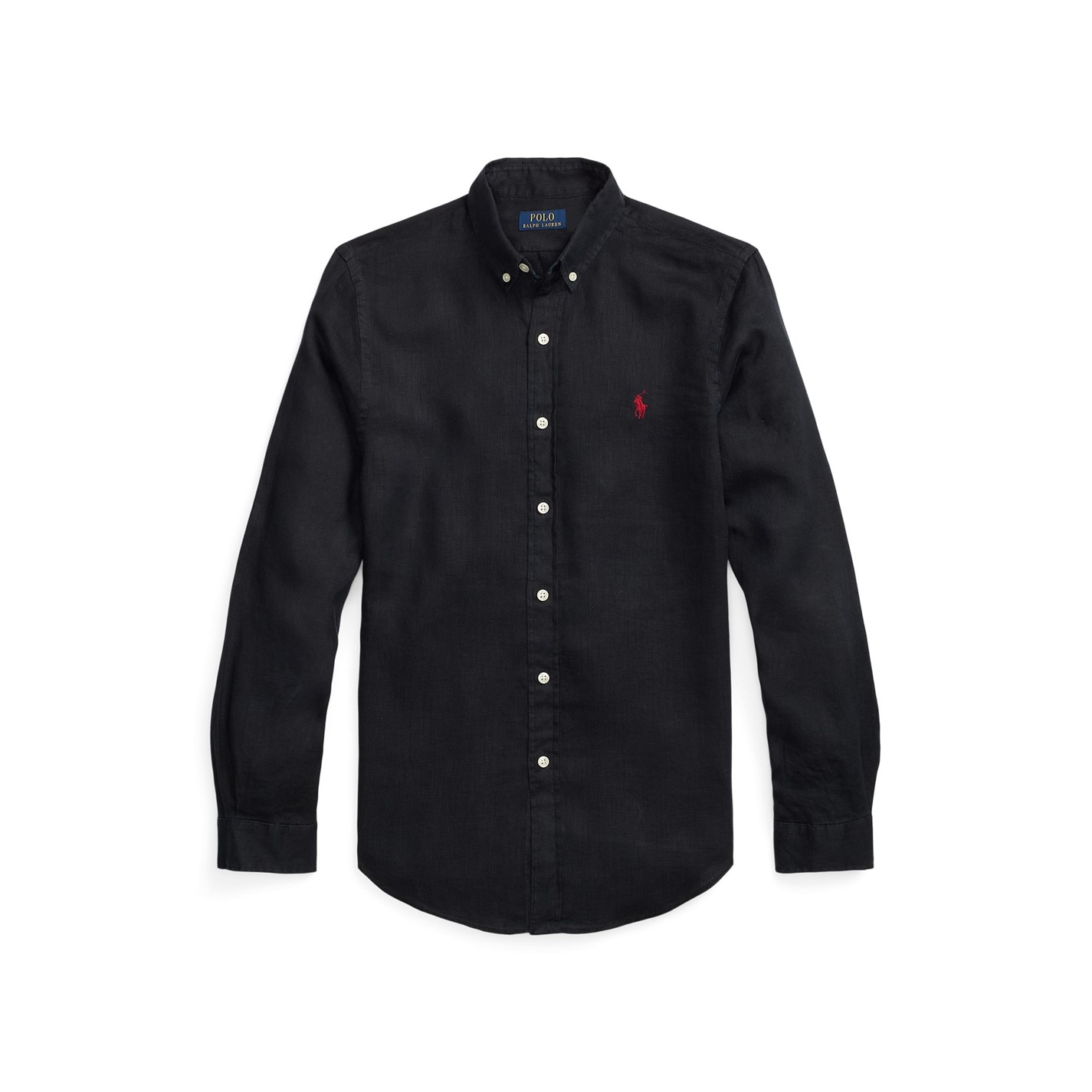 Polo Ralph Lauren Linen Long Sleeve Shirt Men Plain Shirt Long