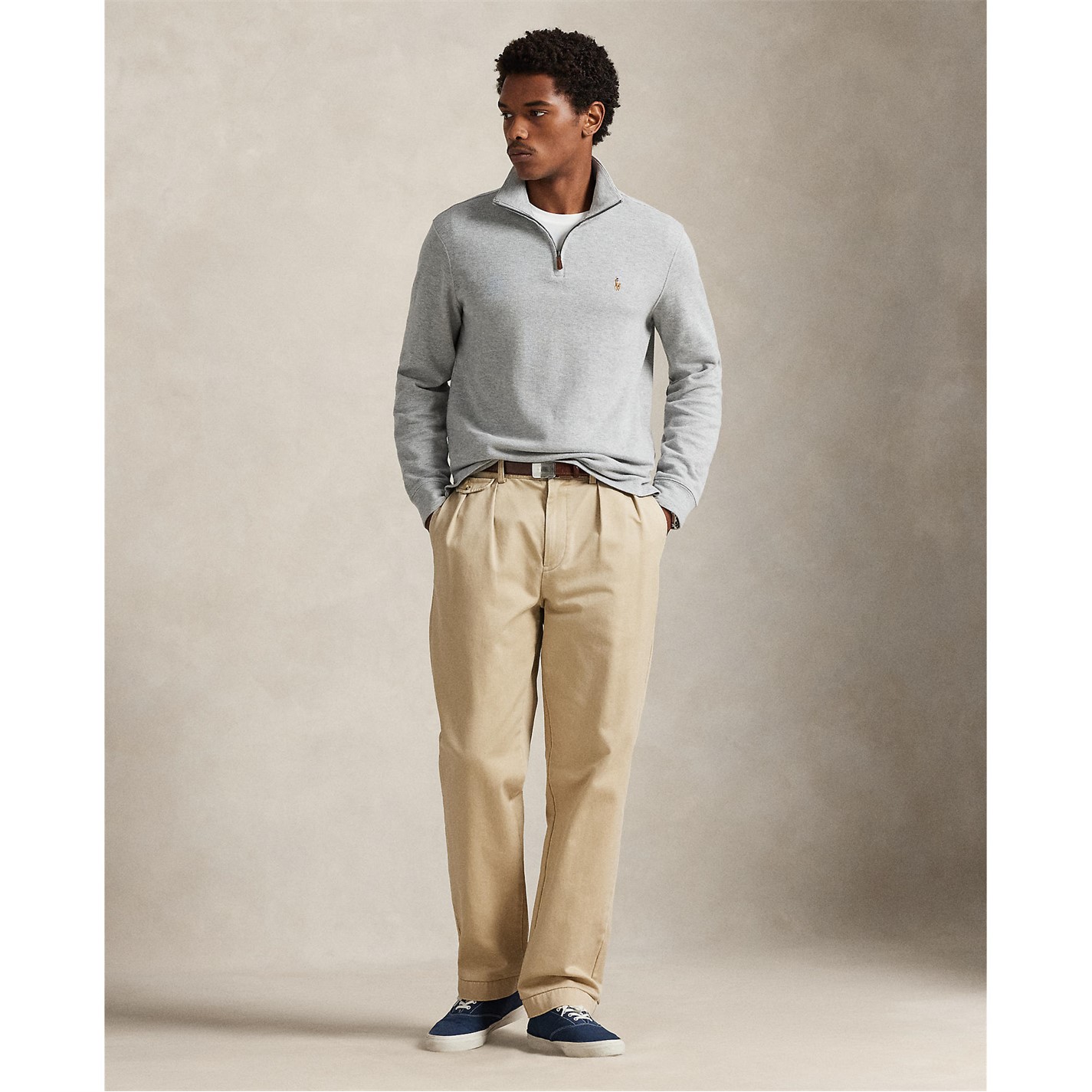 Polo Ralph Lauren | Estate Fleece Quarter Zip Sweater | Men | 1/4