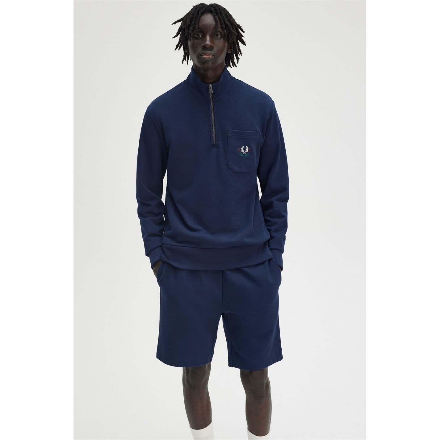 Fred Perry | Men's Champion Quarter-Zip Fleece | Men | Tennis Blue
