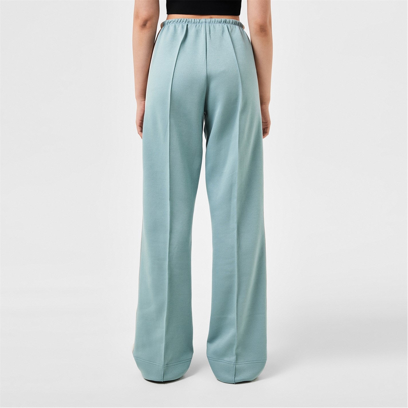 PALM ANGELS Loose Fit Track Pants Women Light Blue 4003 Flannels