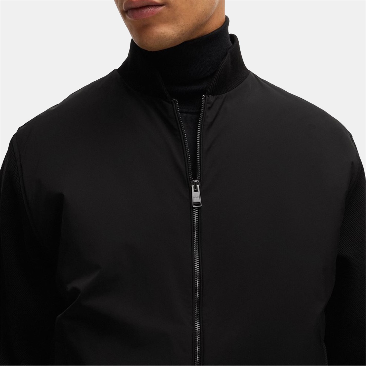 BOSS Felpa con zip H-Skiles 59 10266451 Nero | Dressinn