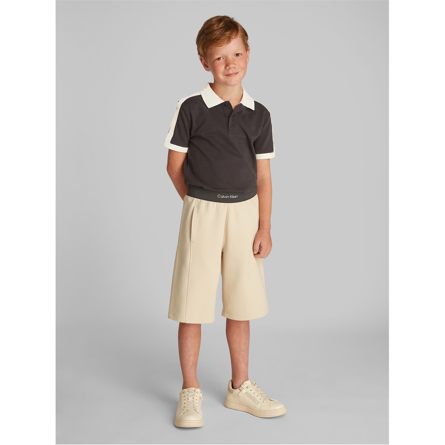 Calvin Klein Jeans | Kids' Short-Sleeve Polo Shirt | Kids | Ck Black ...