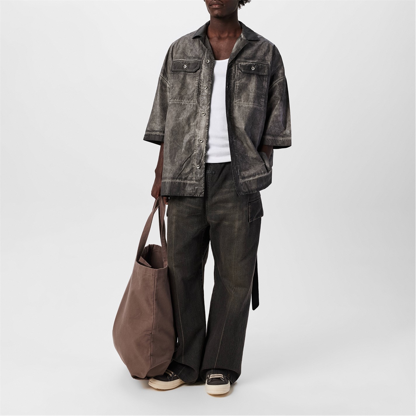 RICK OWENS DRKSHDW | Magnum Short Sleeved Shirt | Men | Darkdust