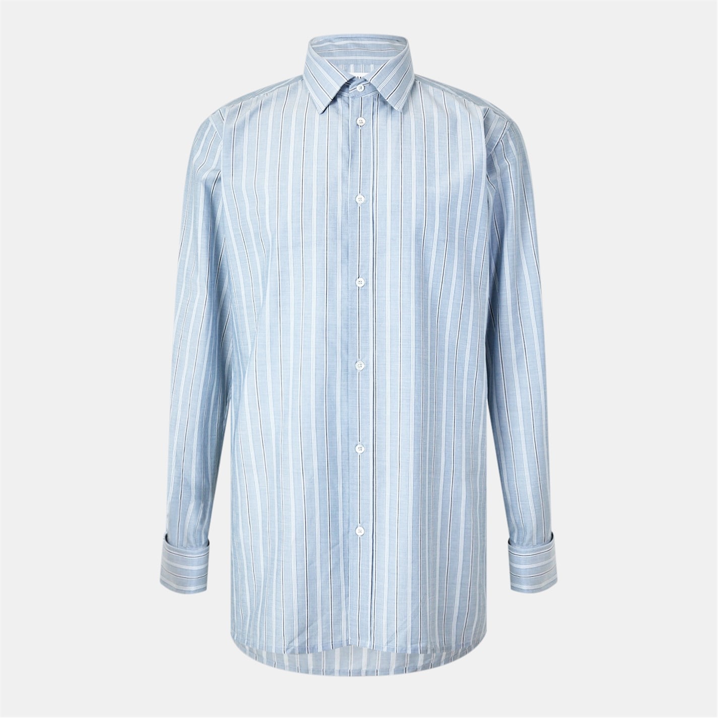 トップス Maison Margiela 22AW LONG STRIPE SHIRT MAISON MARGIELA | Men's Long Sleeve Stripe Shirt | Men | Blue