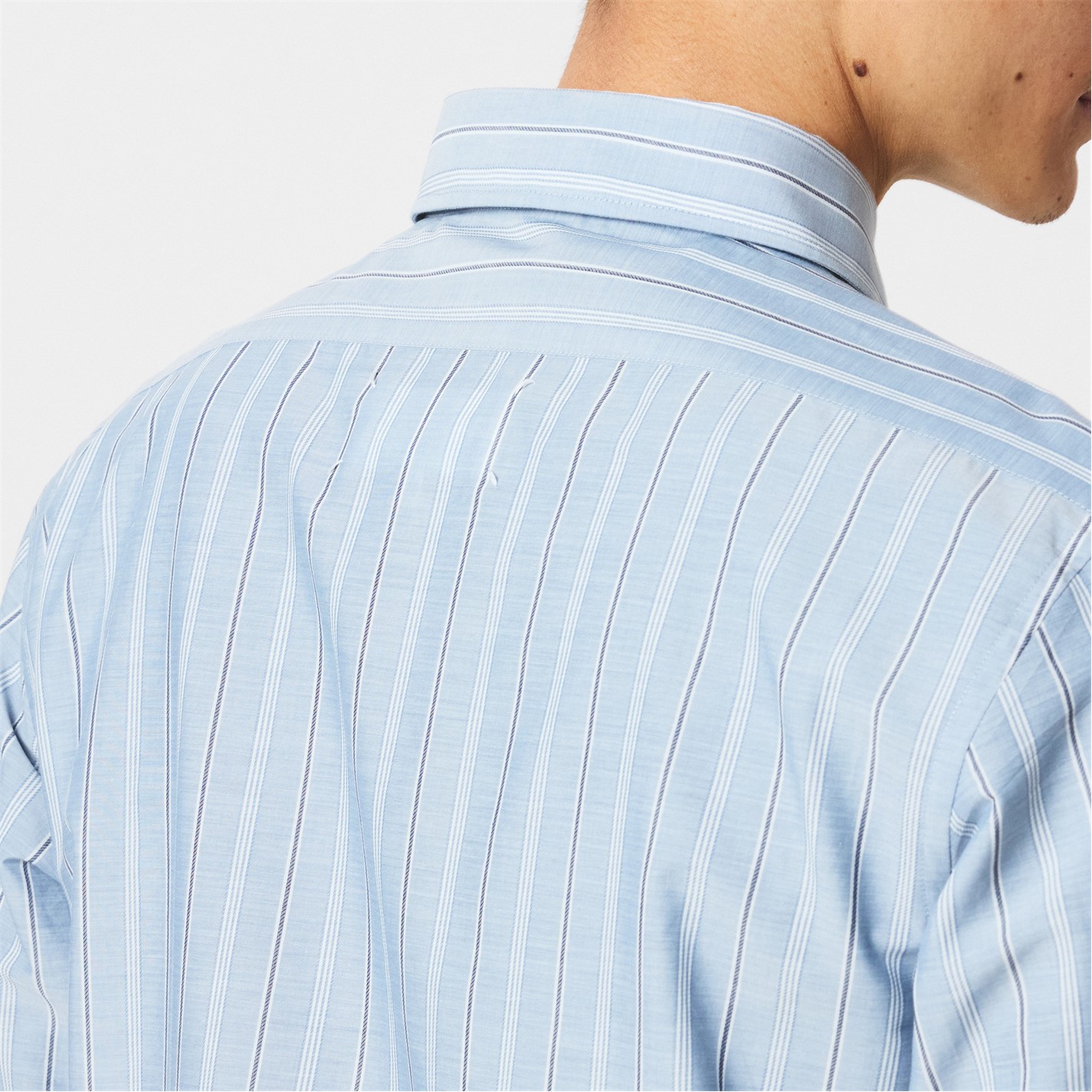 MAISON MARGIELA | Men's Long Sleeve Stripe Shirt | Men | Blue