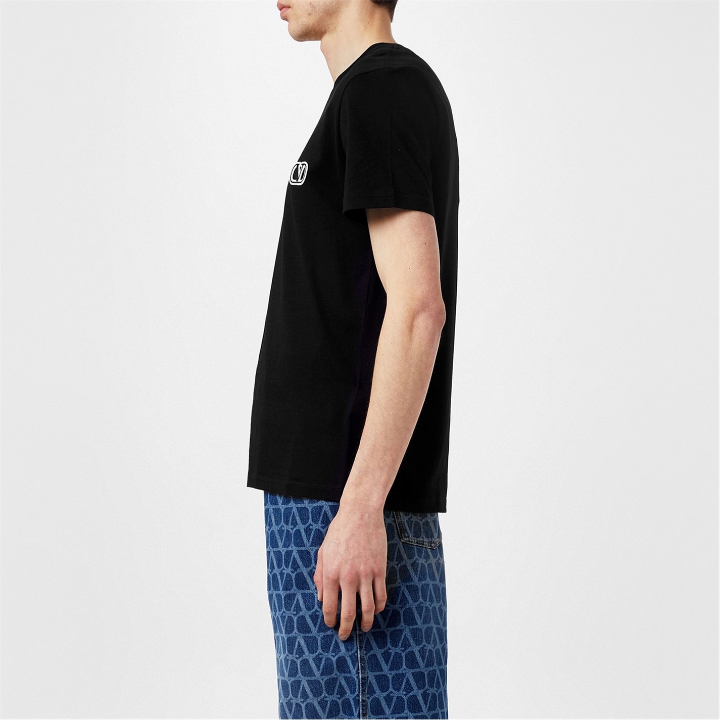 VALENTINO | V-Logo T-Shirt | Men | Black | Flannels Fashion Ireland