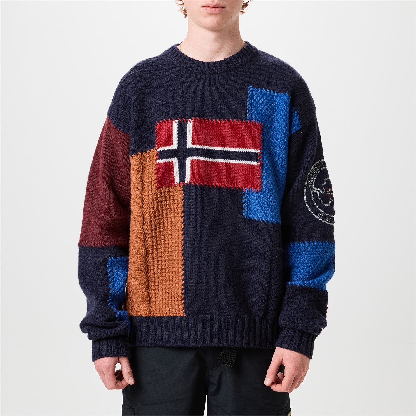 Napapijri Blue Cotton Men's Sweatshirt main image 0