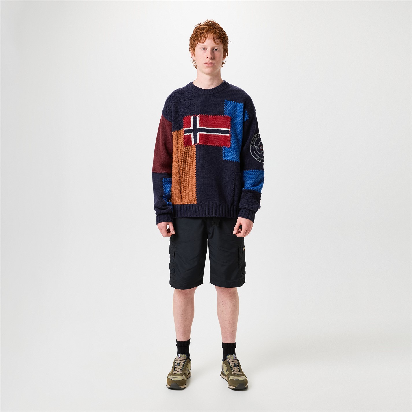 Napapijri Blue Cotton Men's Sweatshirt main image 1