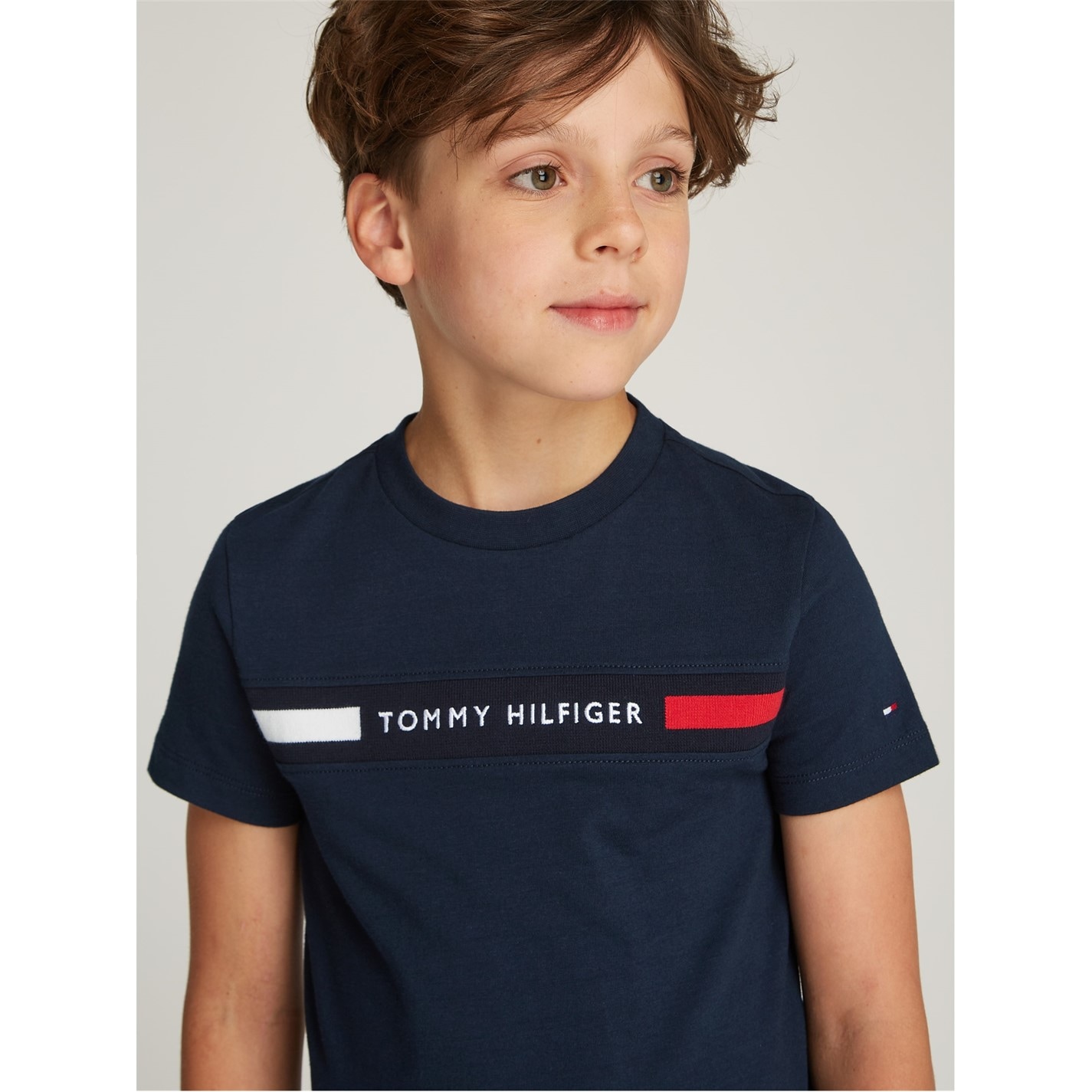 Tommy Hilfiger Kids Boys T Shirt In Navy 2