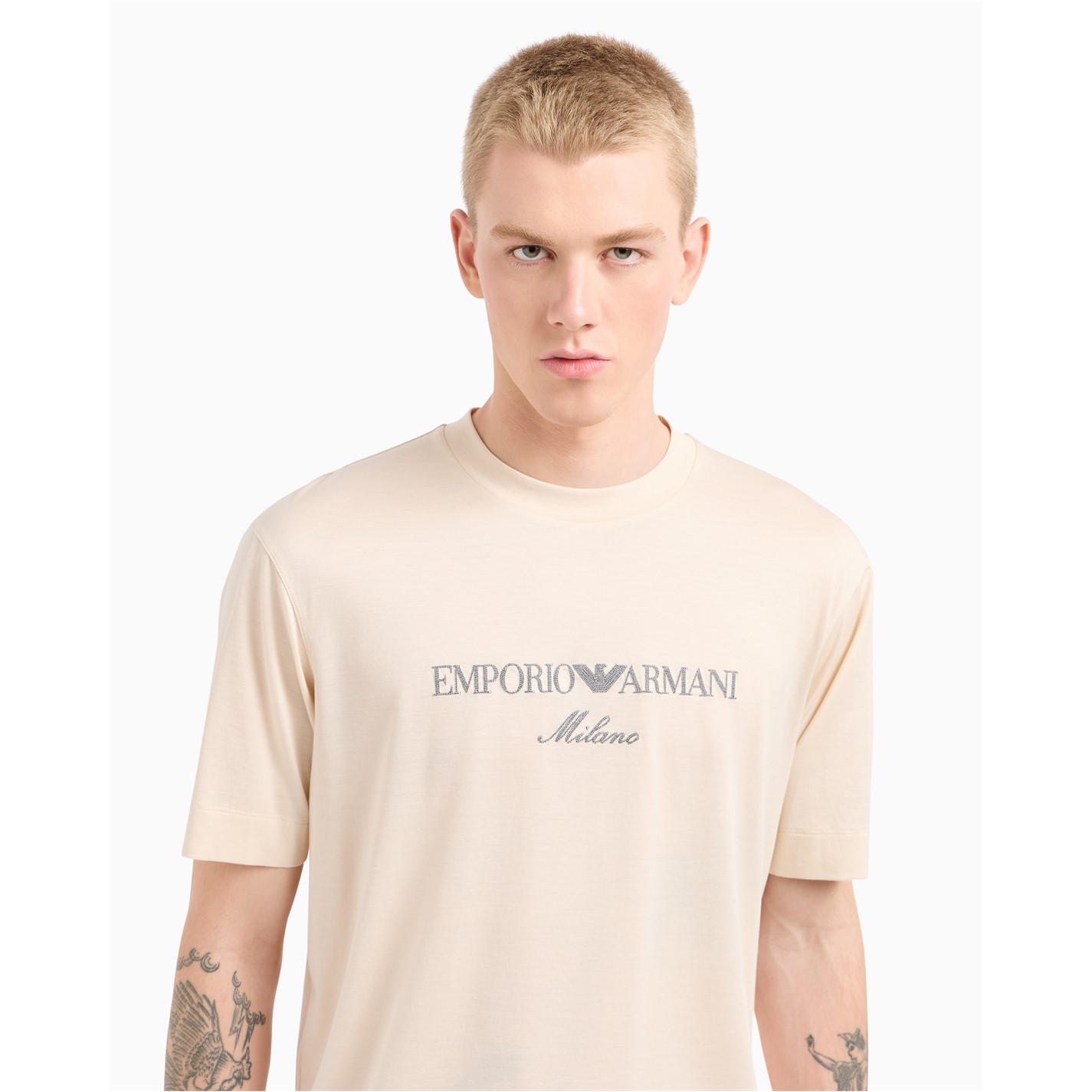 Emporio Armani - Man - Brown - T-shirt