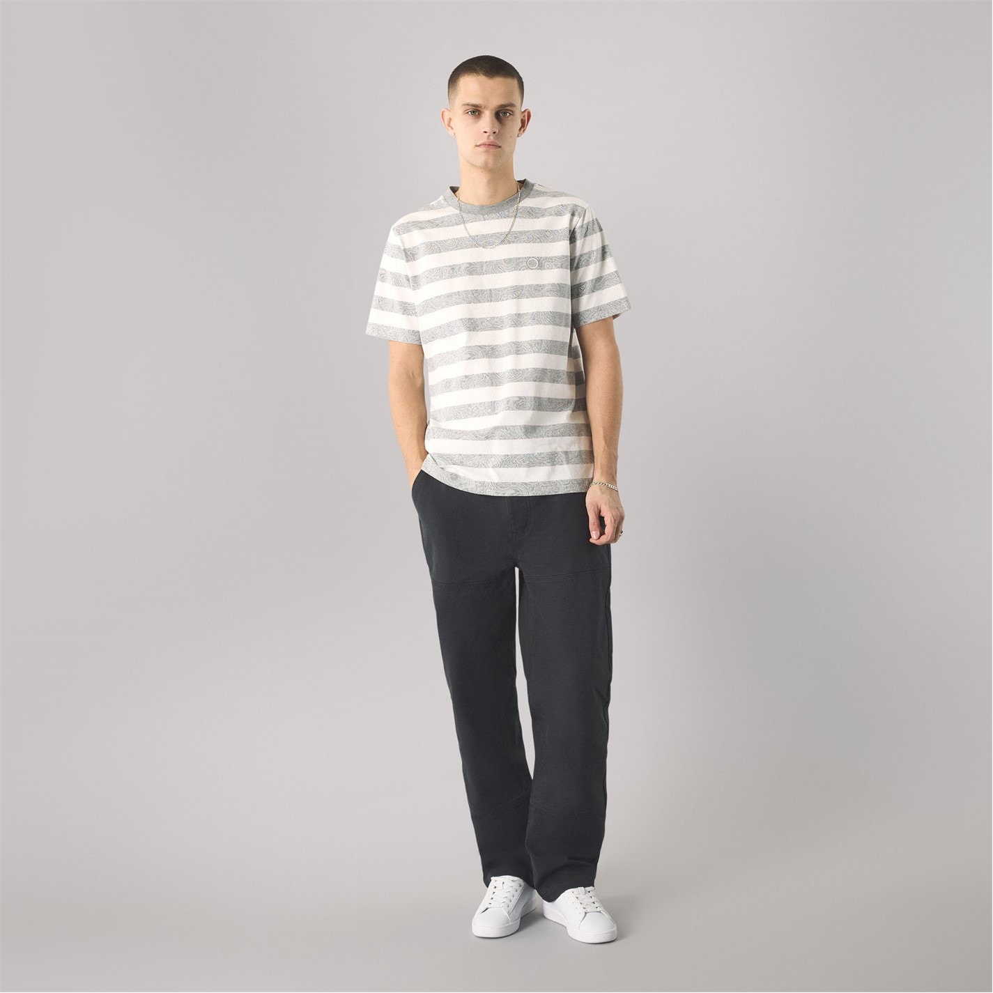 Green Emblem Stripe Tee main image 0