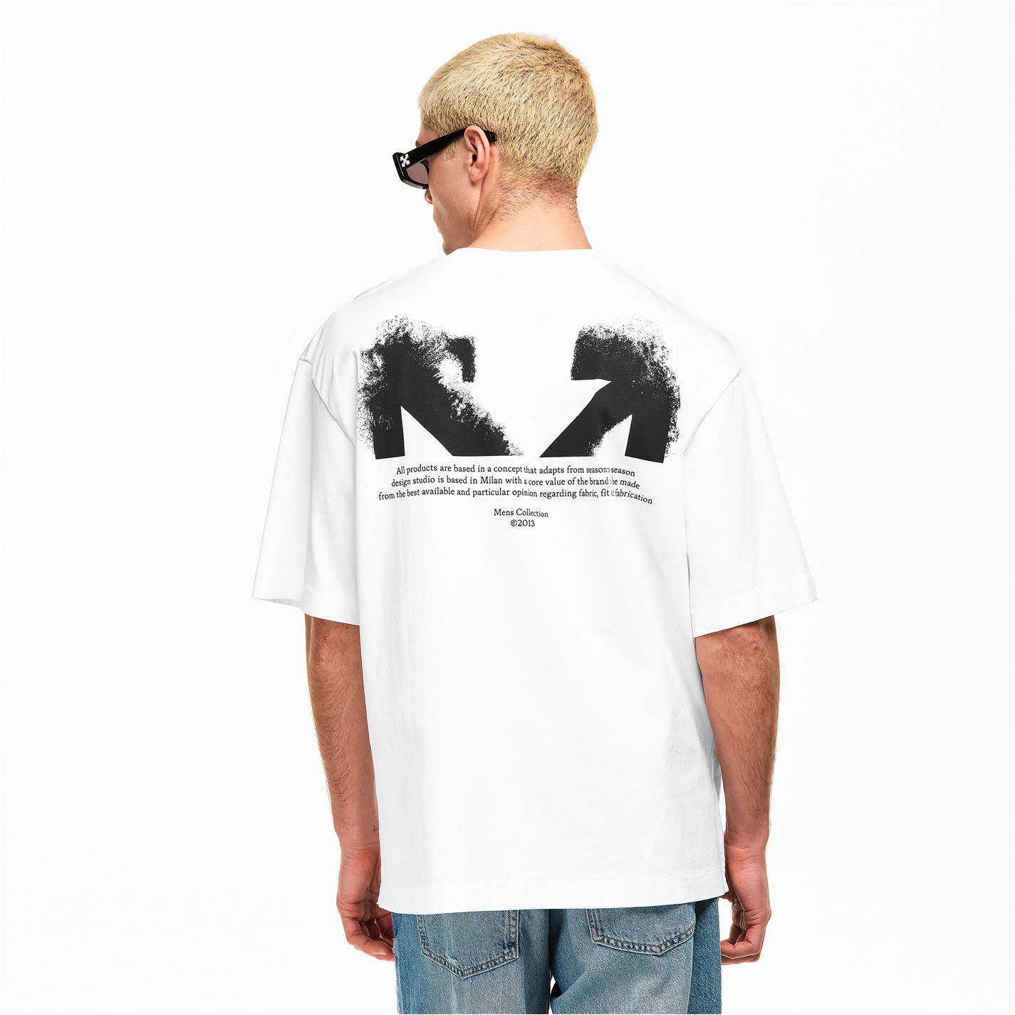 OFF WHITE | Men's Half Arrow Oversized T-Shirt | Men | Oversized T