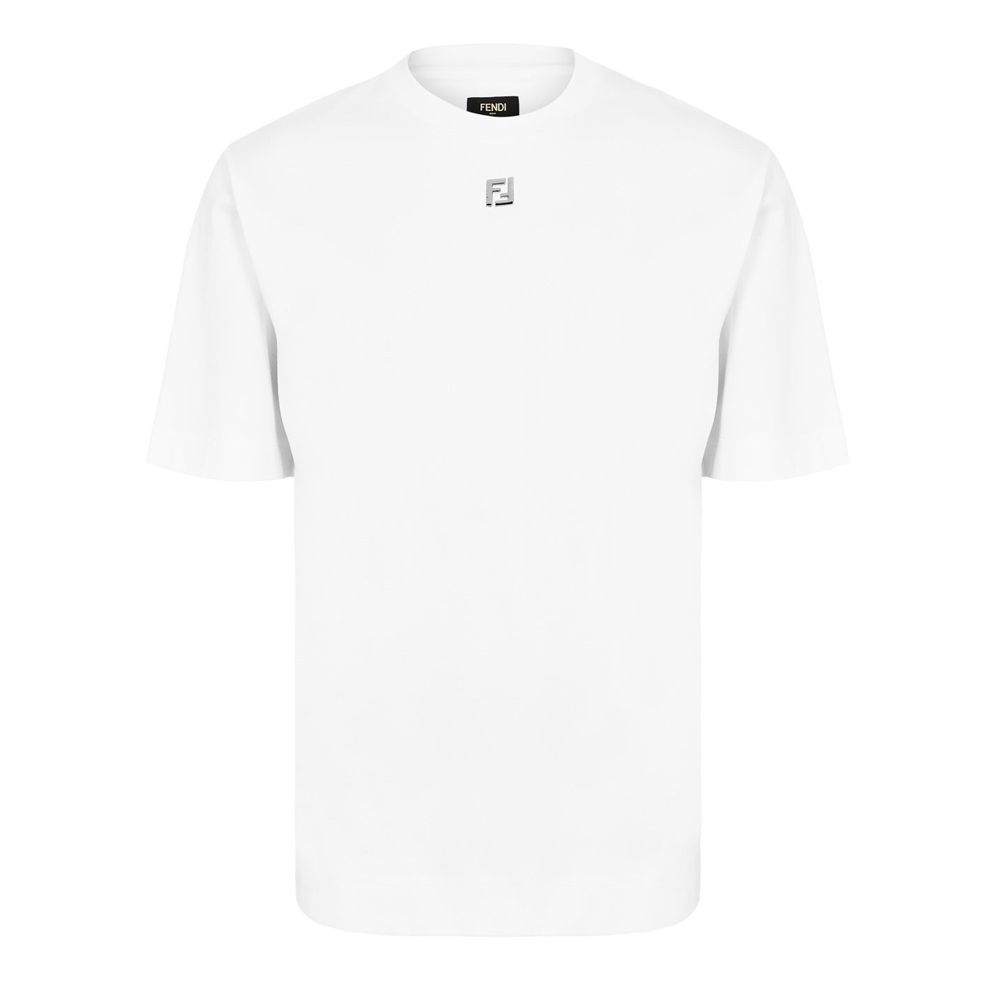 FENDI | Men's FF Metal T T-Shirt | Men | White | Flannels Fashion