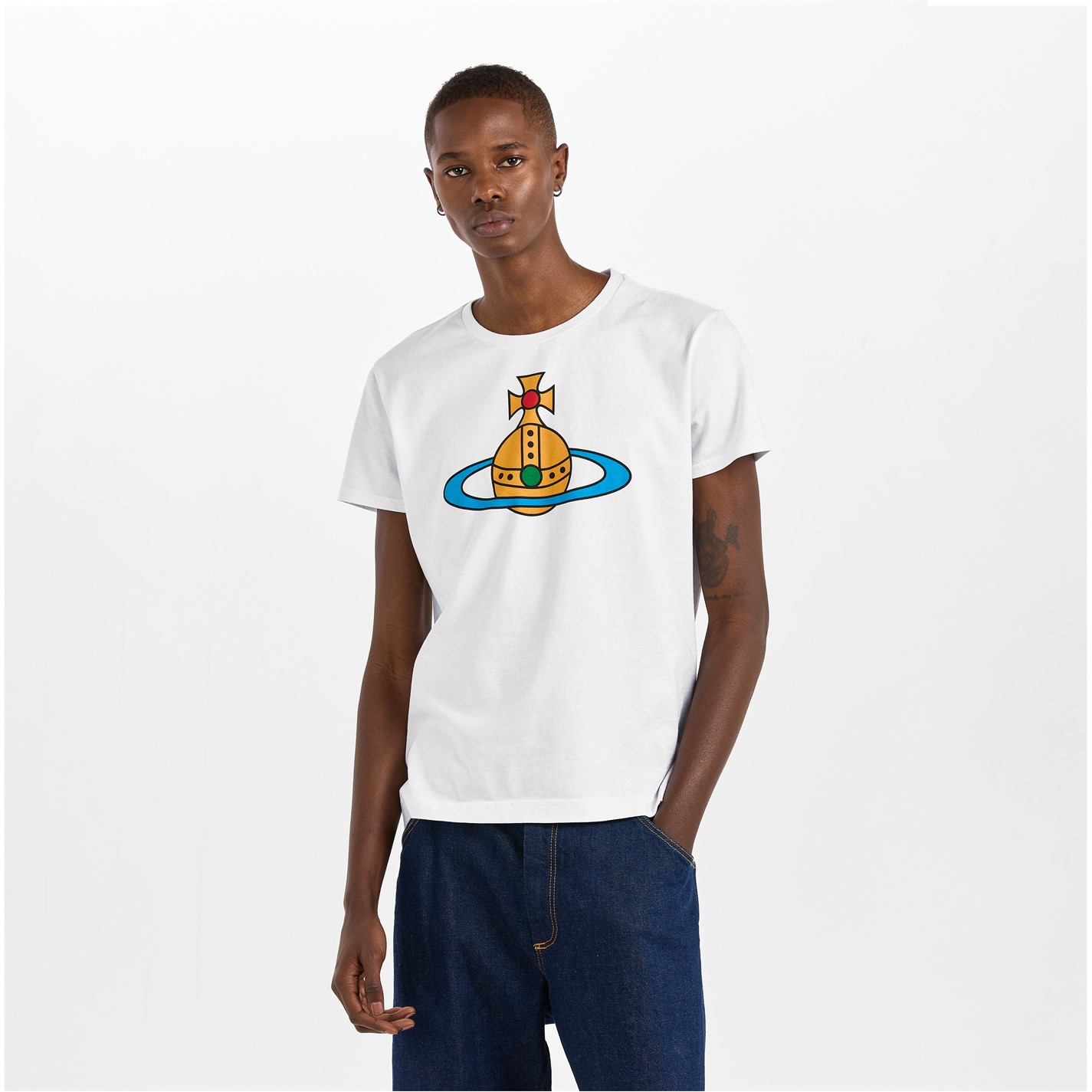 VIVIENNE WESTWOOD | Men's Viv Big Orb T-Shirt | Men | Regular Fit