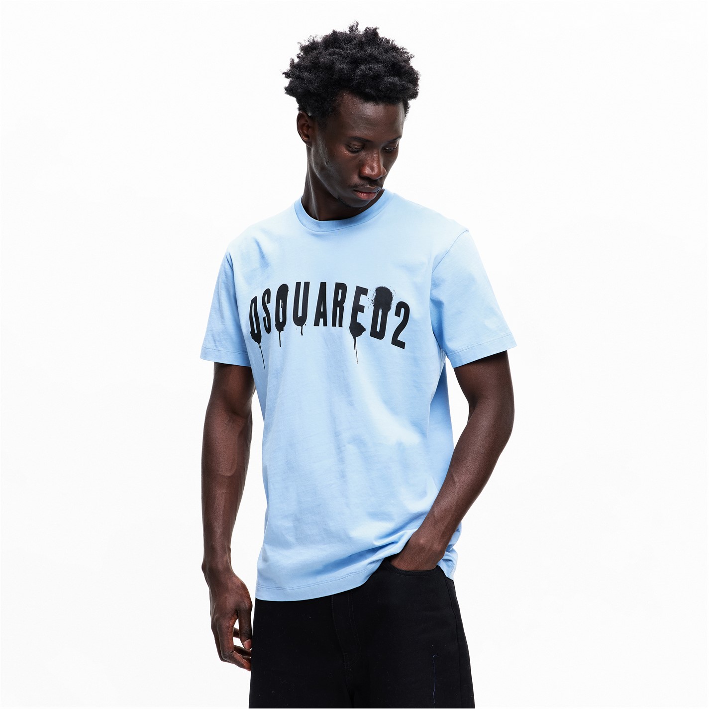 DSQUARED2 | Spray Logo T Shirt | Men | Regular Fit T-Shirts