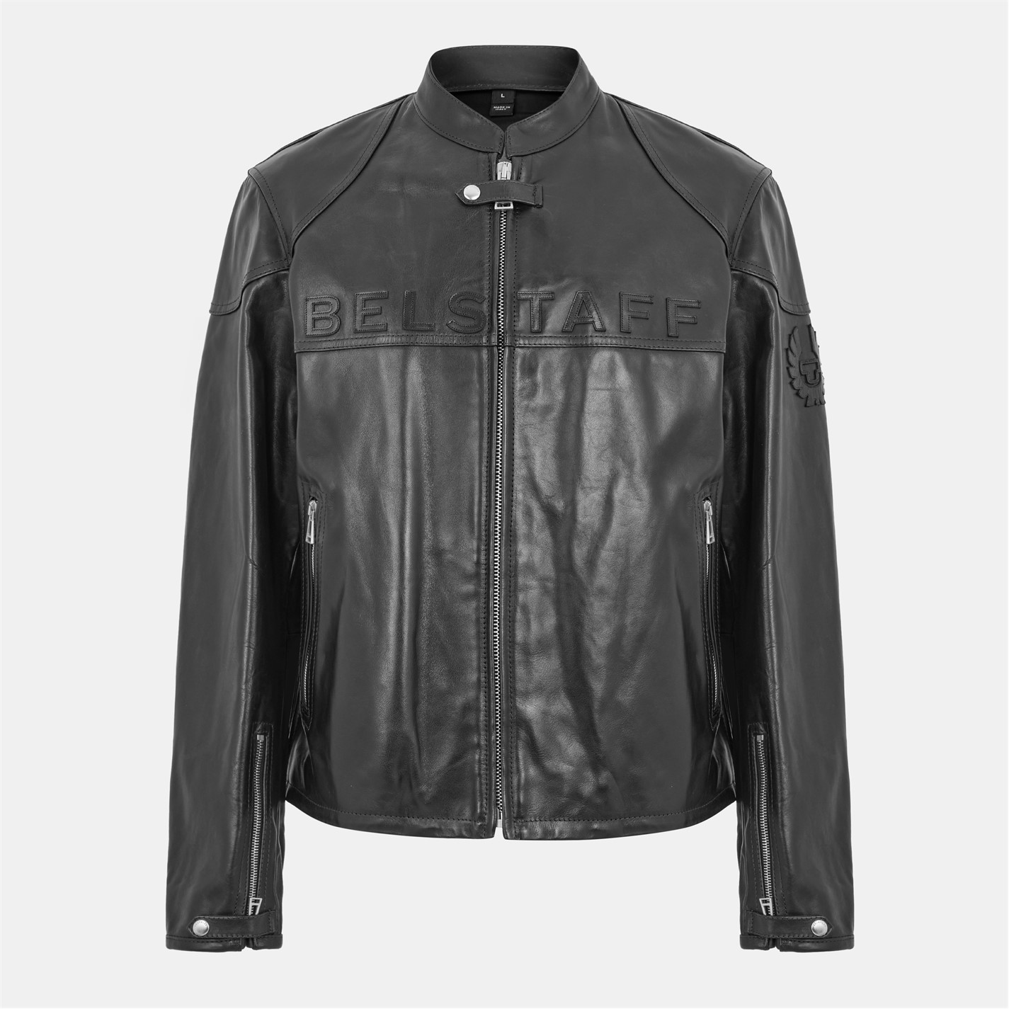 BELSTAFF Men's Leather Jacket Men Black Flannels Fashion