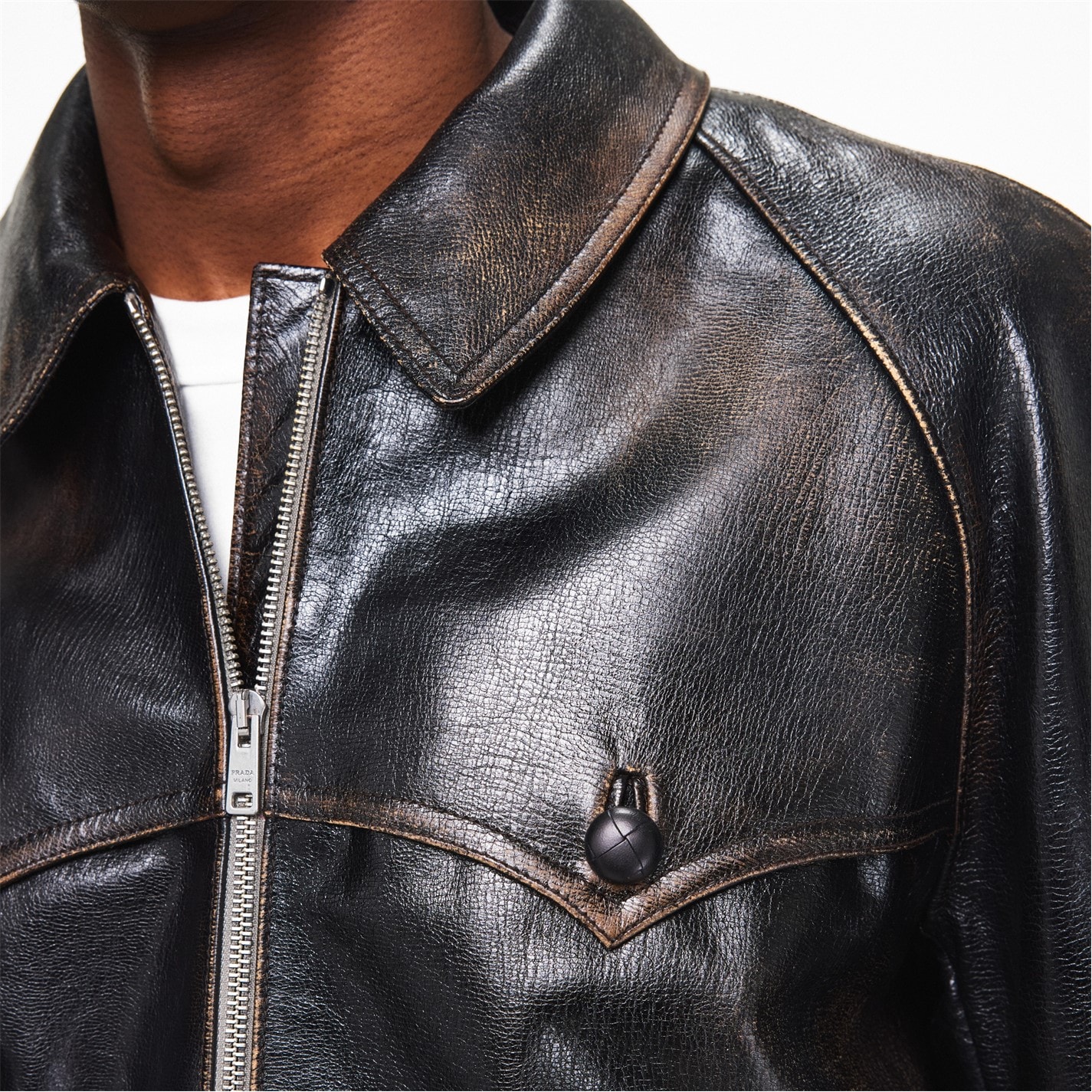 PRADA | Men's Leather Jacket | Men | Black | Flannels Fashion Ireland