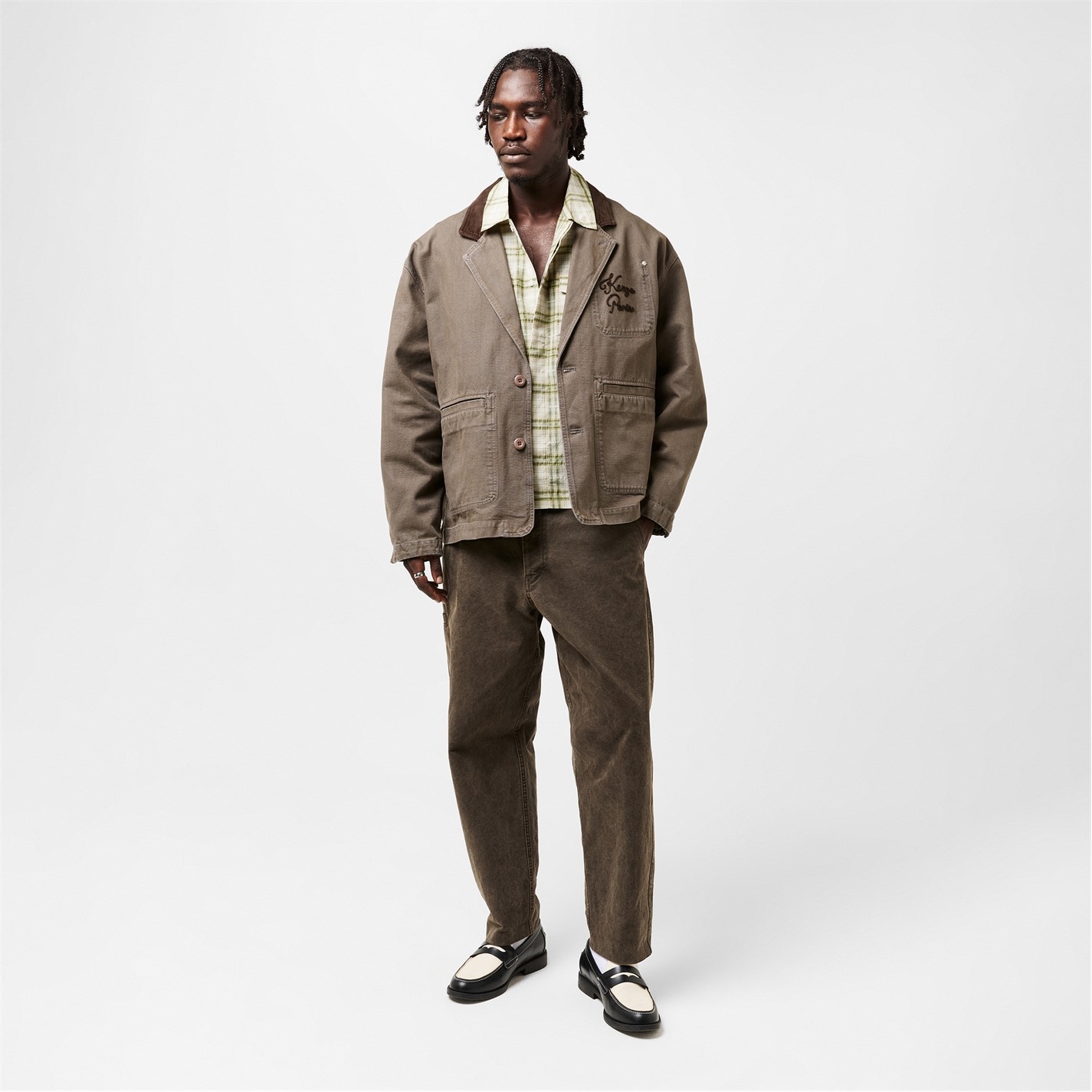 KENZO | Men's Workwear Harrington Jacket | Men | Taupe 92