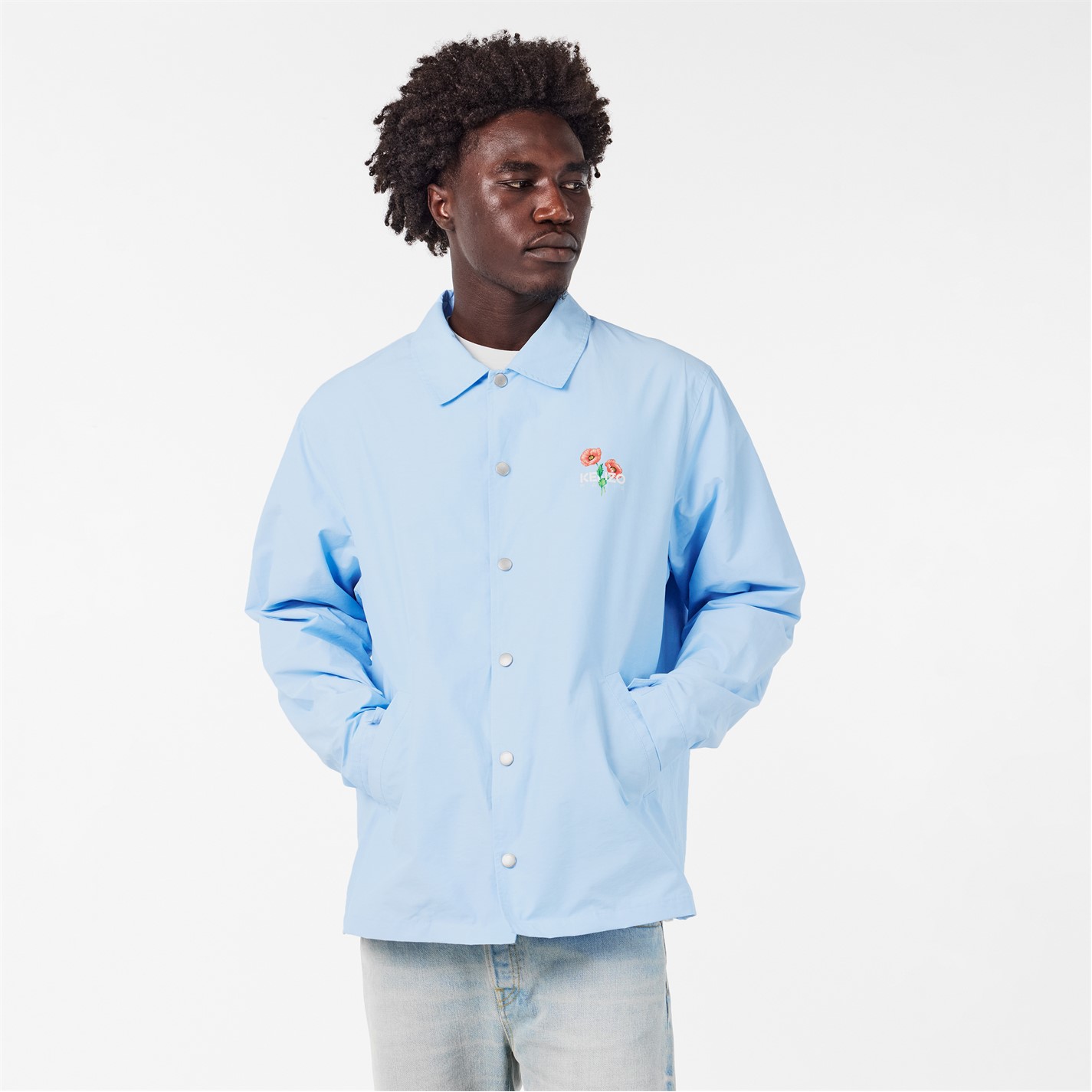 KENZO | Men's Archive Flower Long Sleeve Coach Jacket | Men
