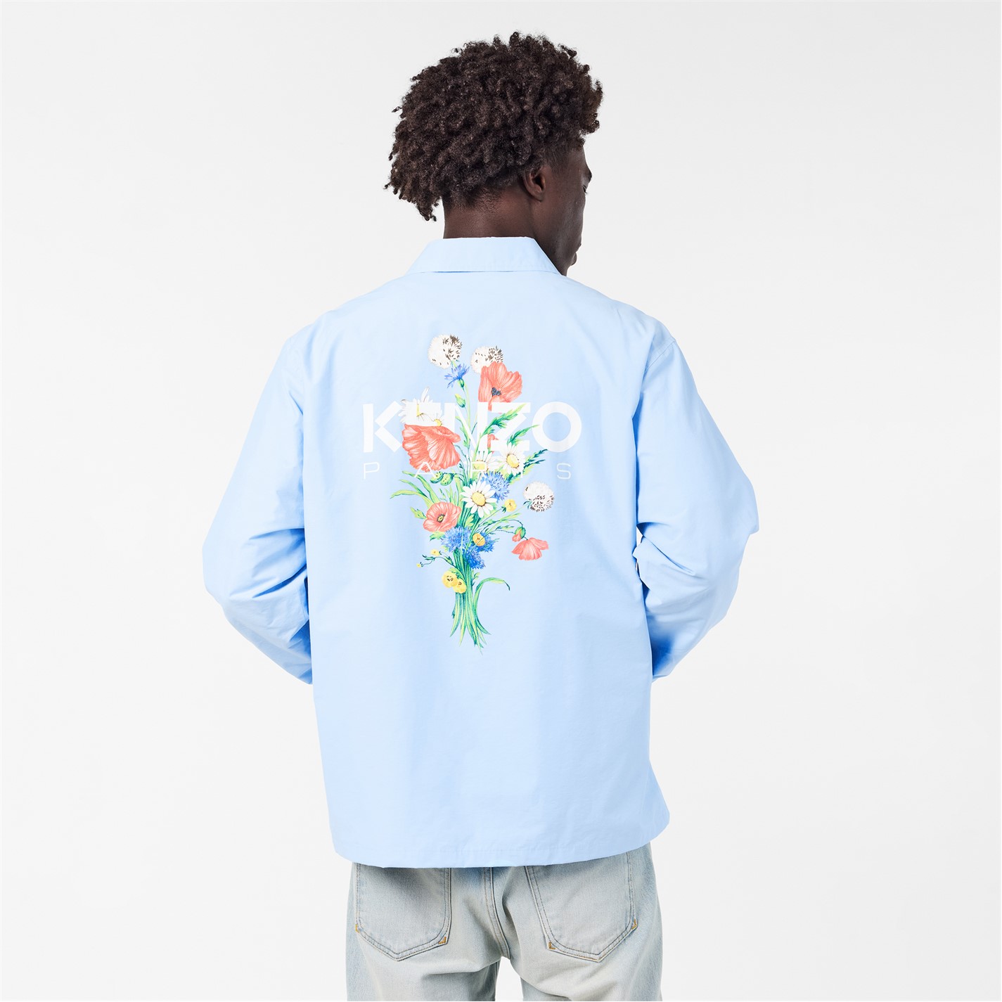 KENZO | Men's Archive Flower Long Sleeve Coach Jacket | Men