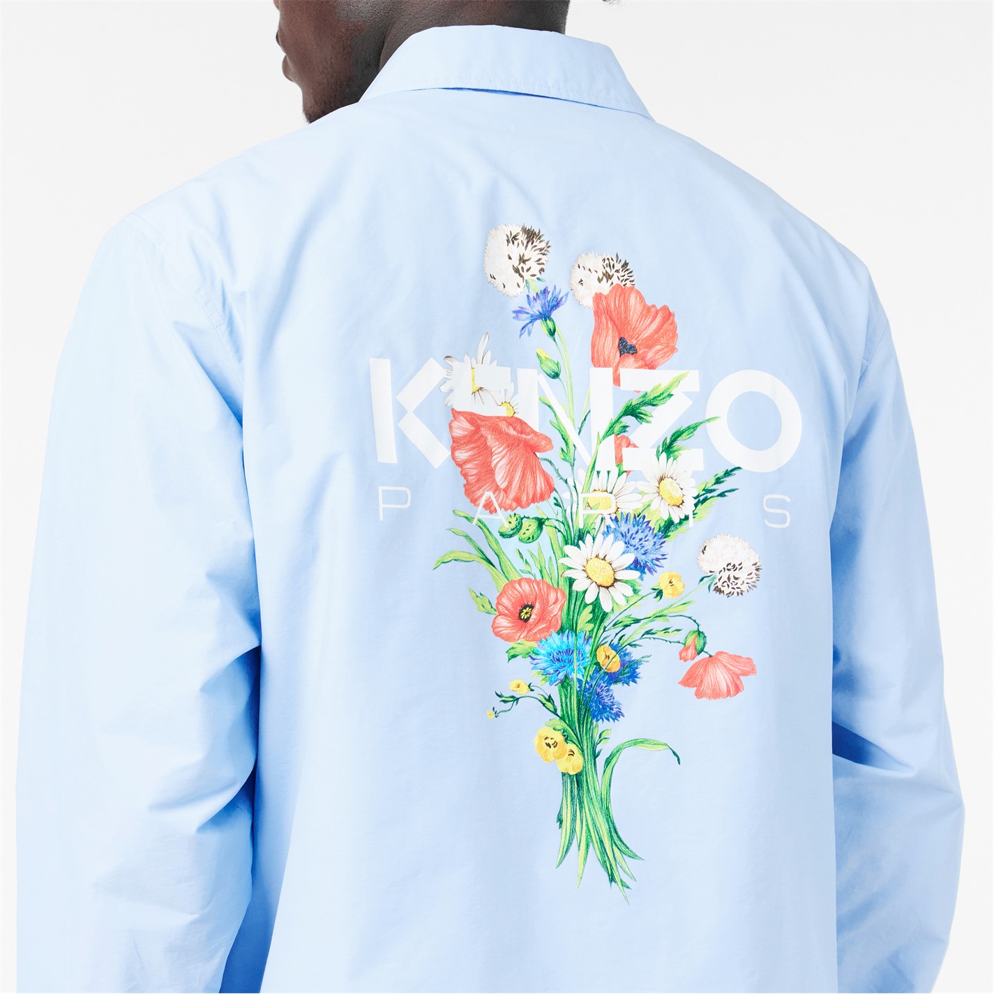 KENZO | Men's Archive Flower Long Sleeve Coach Jacket | Men