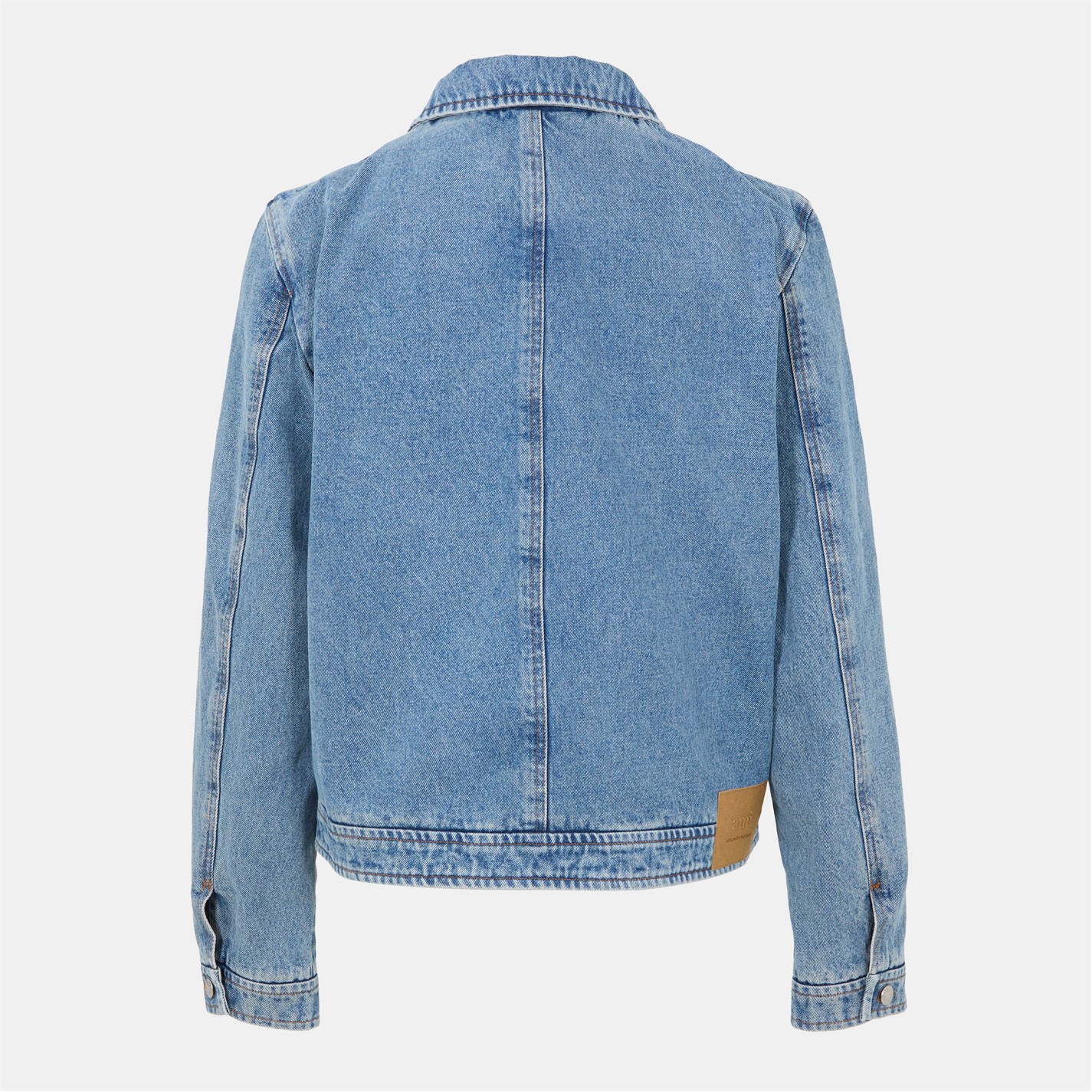 AMI PARIS | Men's Structured Fit Denim Jacket | Men | Used Blue