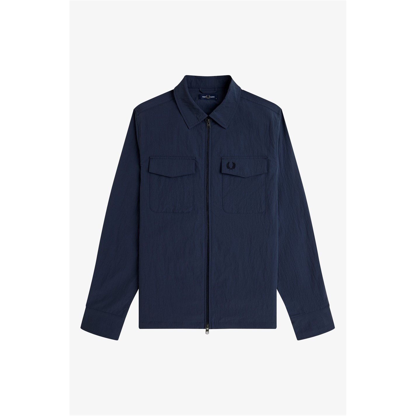Fred Perry | Men's Long Sleeve Zip Overshirt | Men | Overshirts