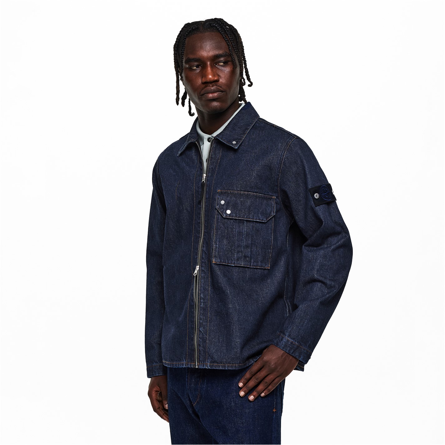 STONE ISLAND | Mens Denim Research Overshirt | Men | Overshirts