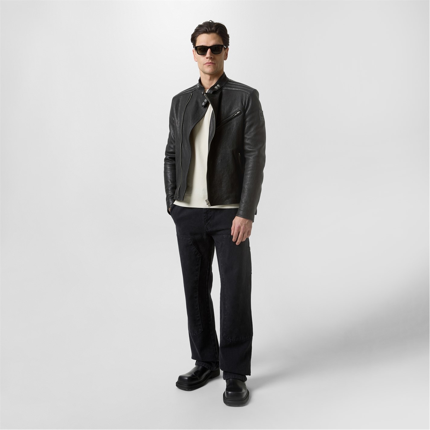 BELSTAFF | Men's Oulton Leather Jacket | Men | Black | Flannels Fashion  Ireland