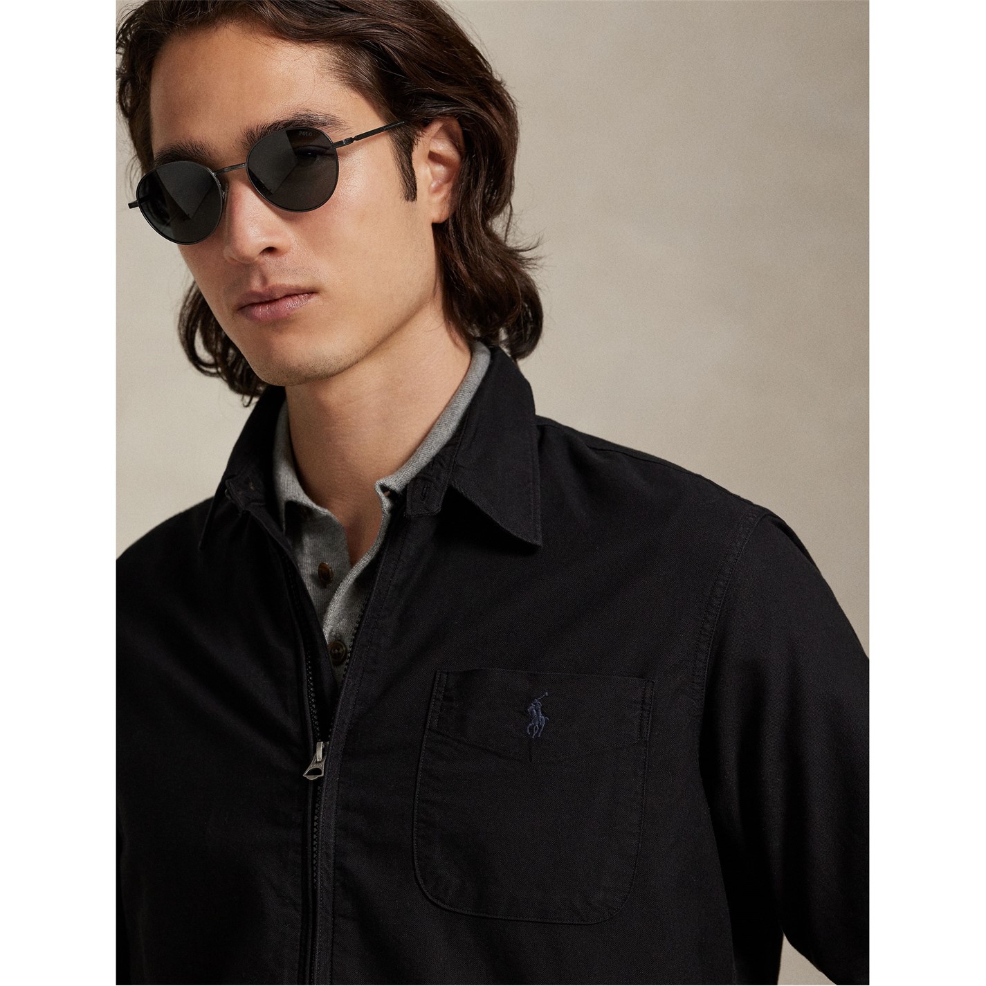 Polo Ralph Lauren | Men's Garment Dye Cotton Long Sleeve Full Zip