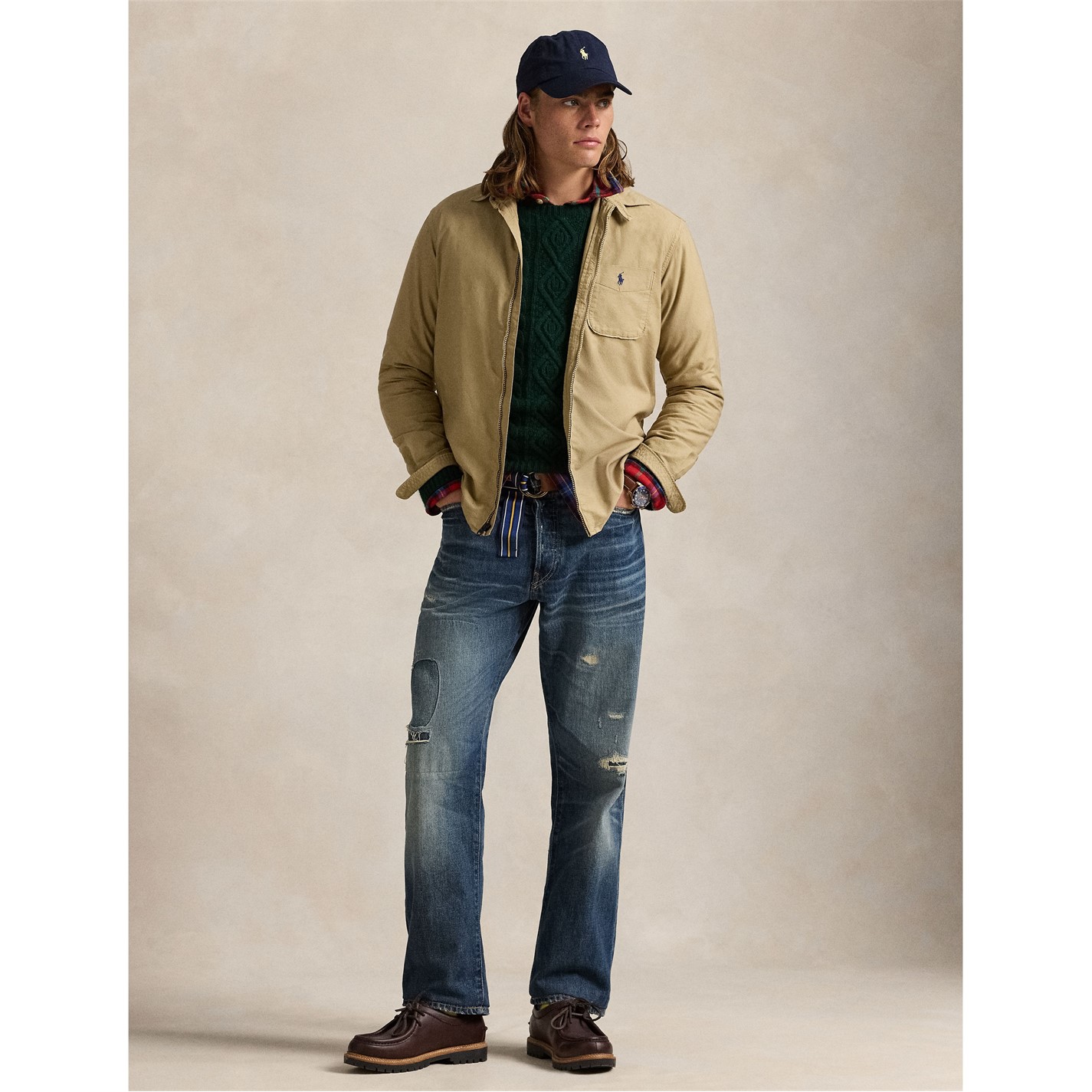 Polo Ralph Lauren | Men's Garment Dye Cotton Long Sleeve Full Zip
