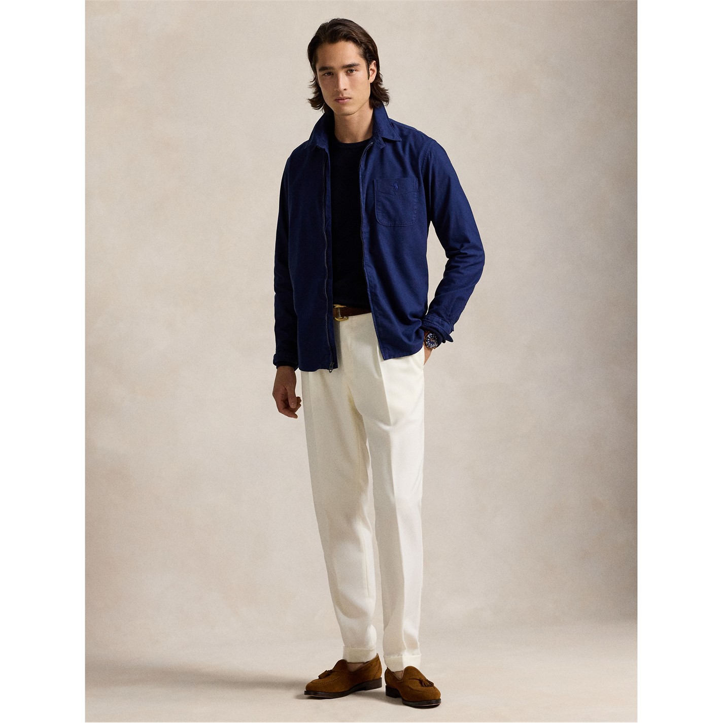 Polo Ralph Lauren | Men's Garment Dye Cotton Long Sleeve Full Zip