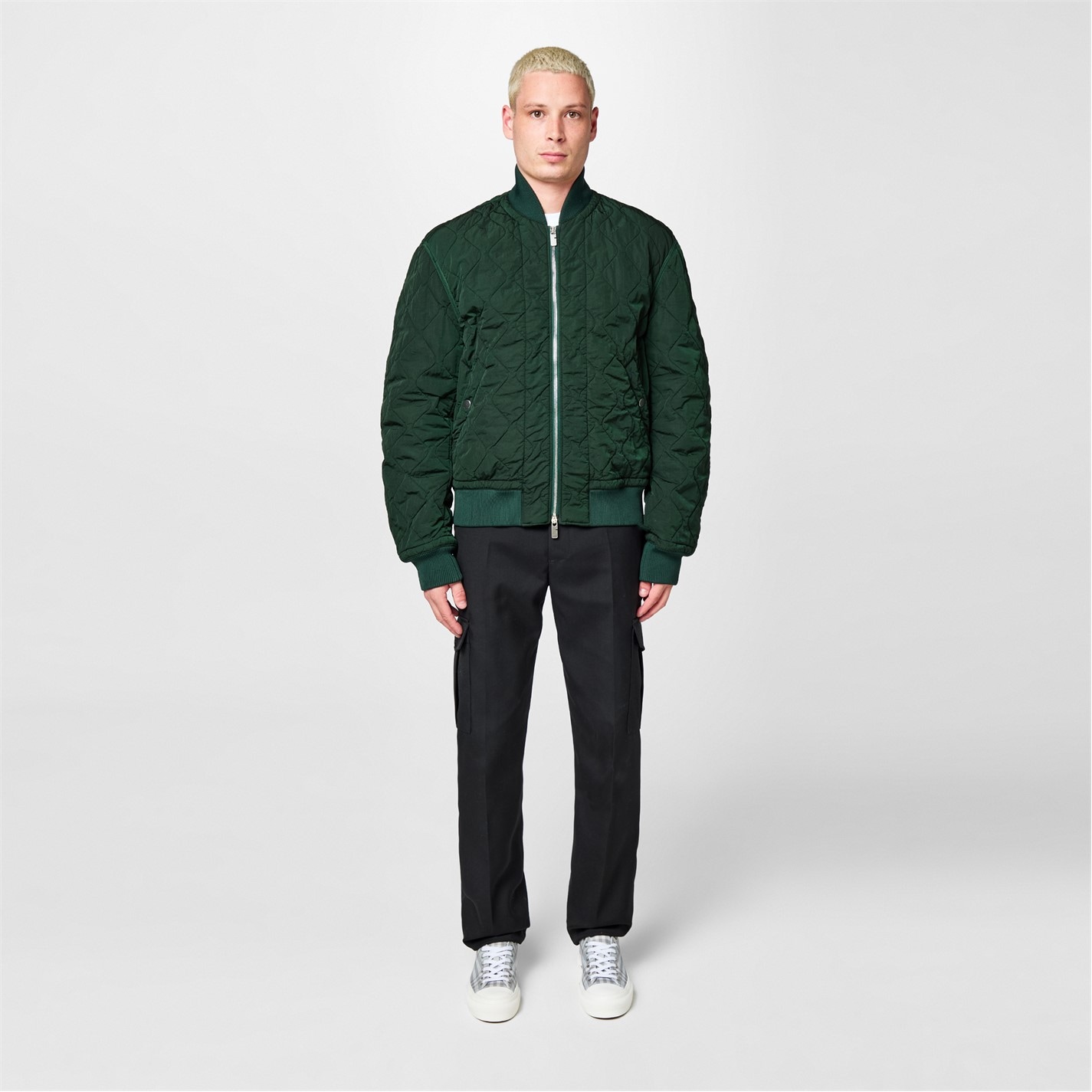 BURBERRY | Men's Quilted Long Sleeve Zip Quilted Jacket | Men