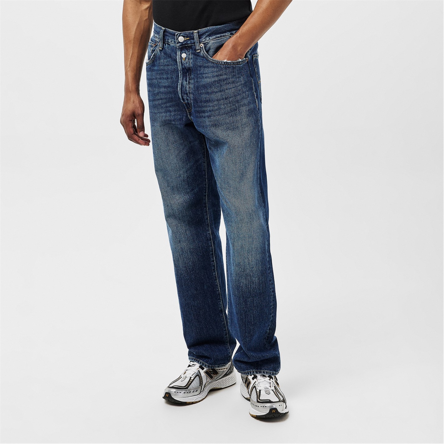 Jeans Replay MA987A 419 346 009 DOTOS – Modello Loose Distrutto – Uomo, Blu Denim