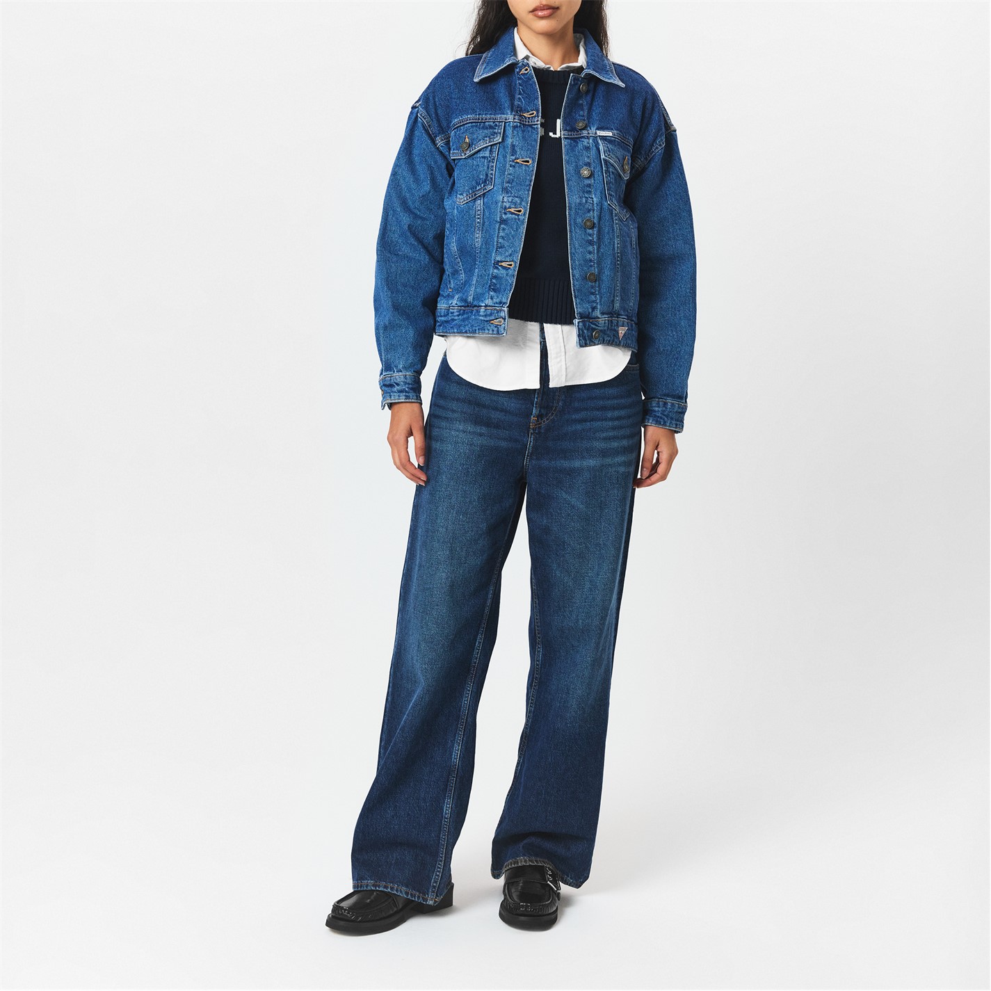 Guess | Women's Oversize Denim Jacket | Women | Gj Med Wash