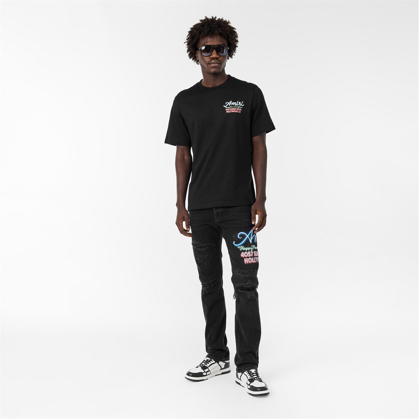 AMIRI | Men's Slim Fit Jeans | Men | Dusk Black | Flannels Fashion