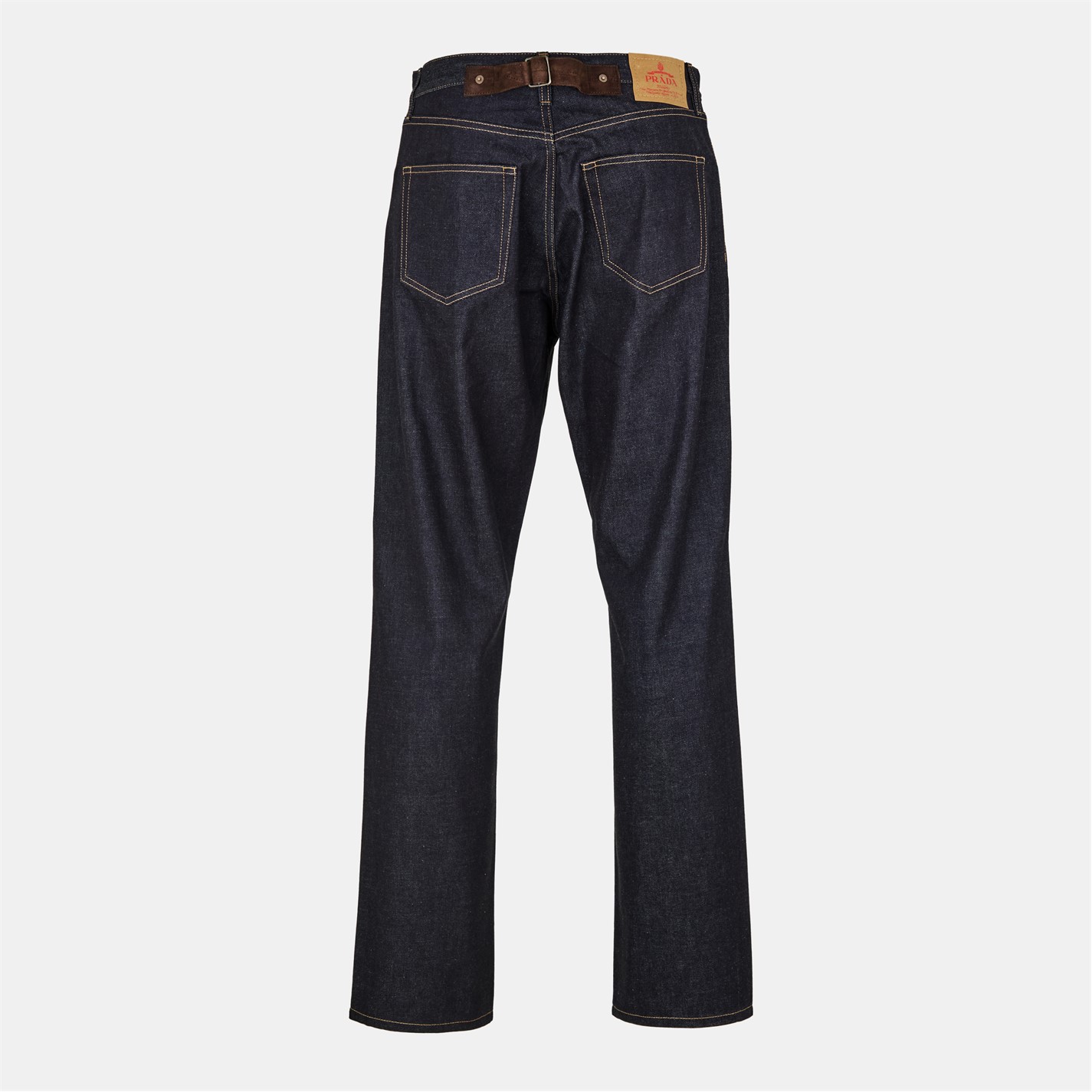 PRADA | Men's Western Structured Straight Leg Jeans | Men | Blue