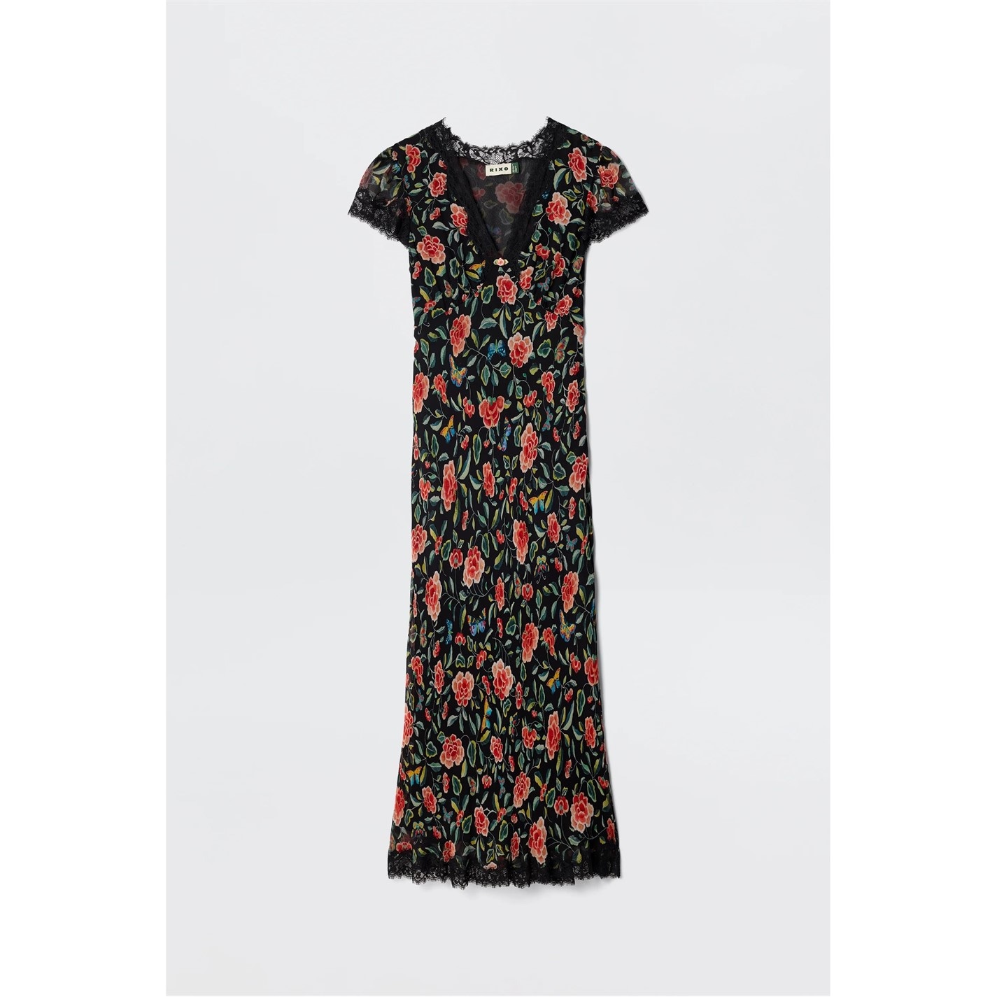 knee length dresses for ladies Clarice Linen Midi Dress in Black