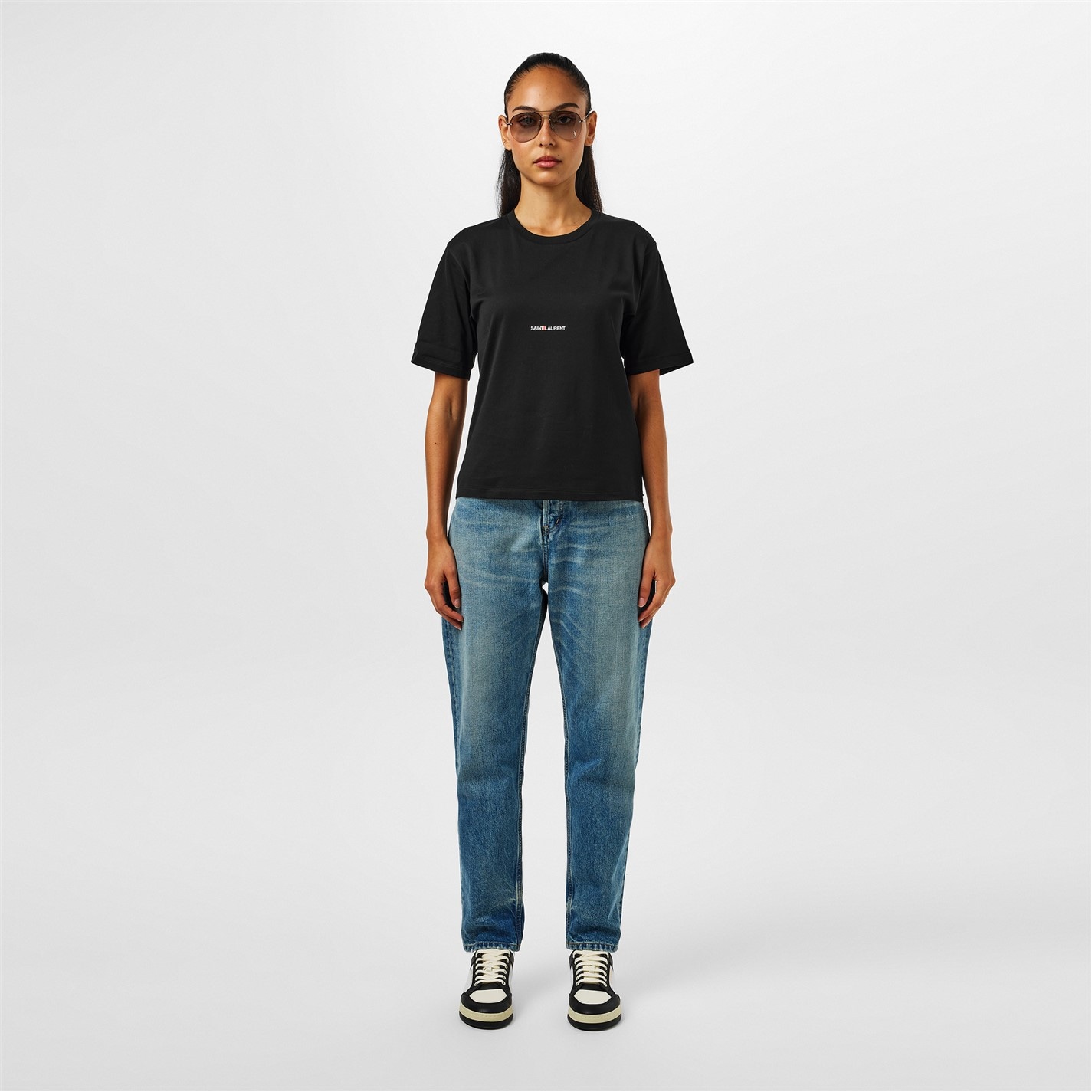 SAINT LAURENT | Rive Gauche T-Shirt | Women | Regular Fit T-Shirts