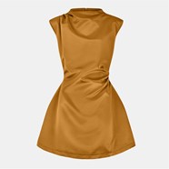 ODD MUSE The Ultimate Muse Satin Straight Neck Mini Dress Women ODD MUSE The Ultimate Muse Satin Straight Neck Mini Dress Women