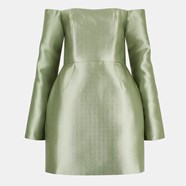 ODD MUSE Ultimate Muse Tulip Skirt Mini Dress Women Green Flannels ODD MUSE Ultimate Muse Tulip Skirt Mini Dress Women Green Flannels