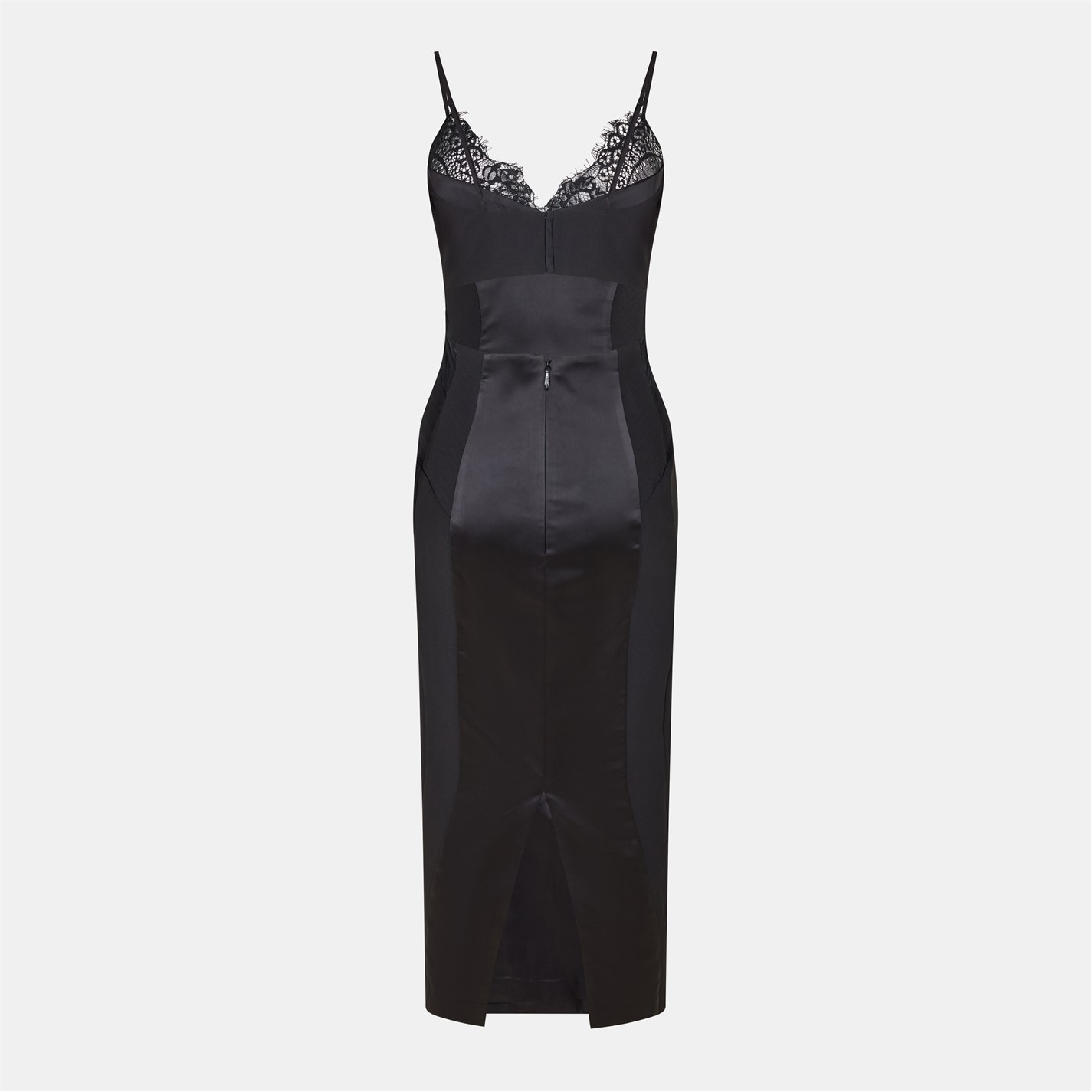 black bodycon midi dress plus size Black Lace 3/4 Sleeve Vintage Bardot Bodycon Wiggle Dress – Pretty Kitty  Fashion main image 1